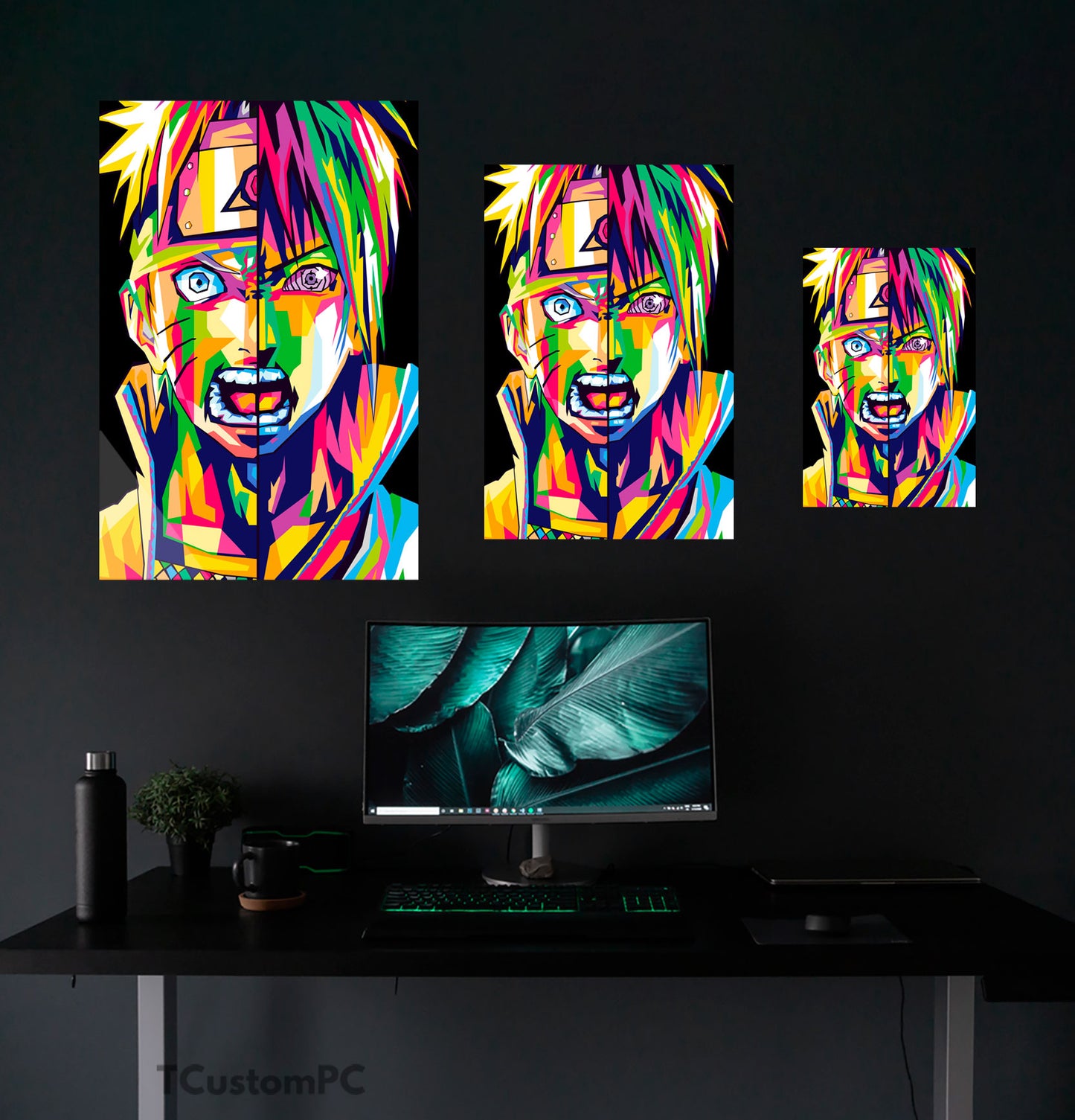 Naruto & Sasuke Colorfull painting