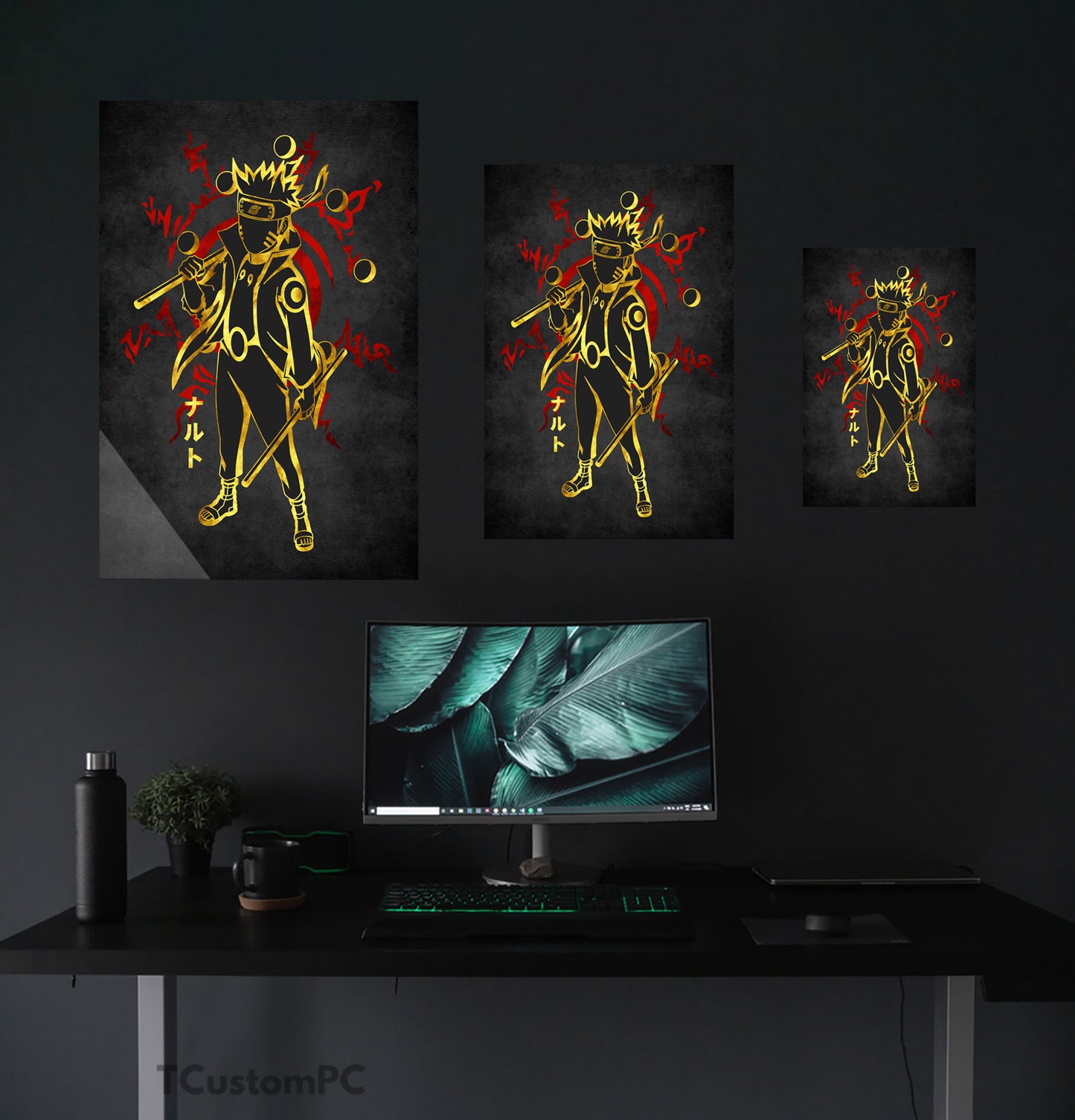 Cuadro Naruto Red Golden