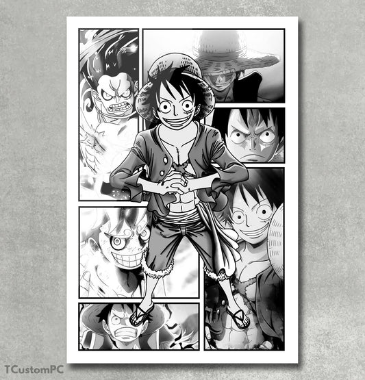 Cuadro New Manga Style 27 Luffy