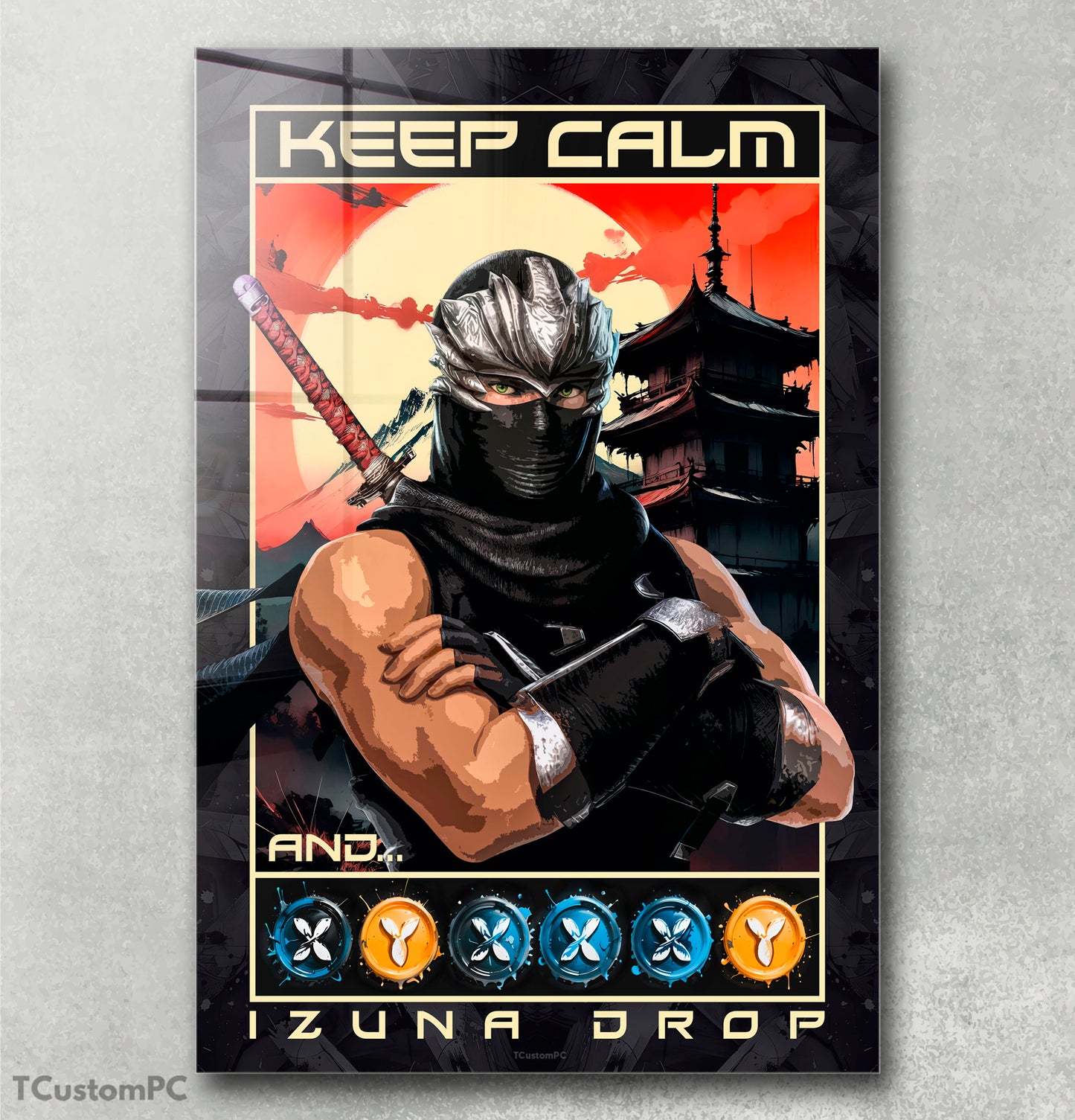 Cuadro Ninja Gaiden Keep Calm and Izuna Drop