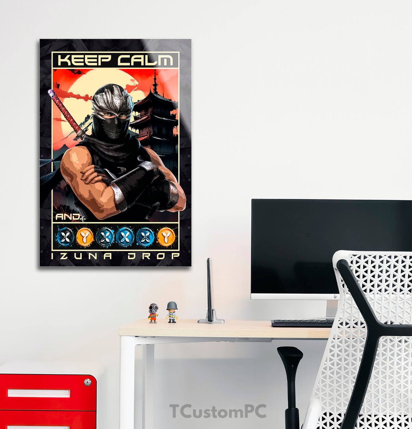 Cuadro Ninja Gaiden Keep Calm and Izuna Drop