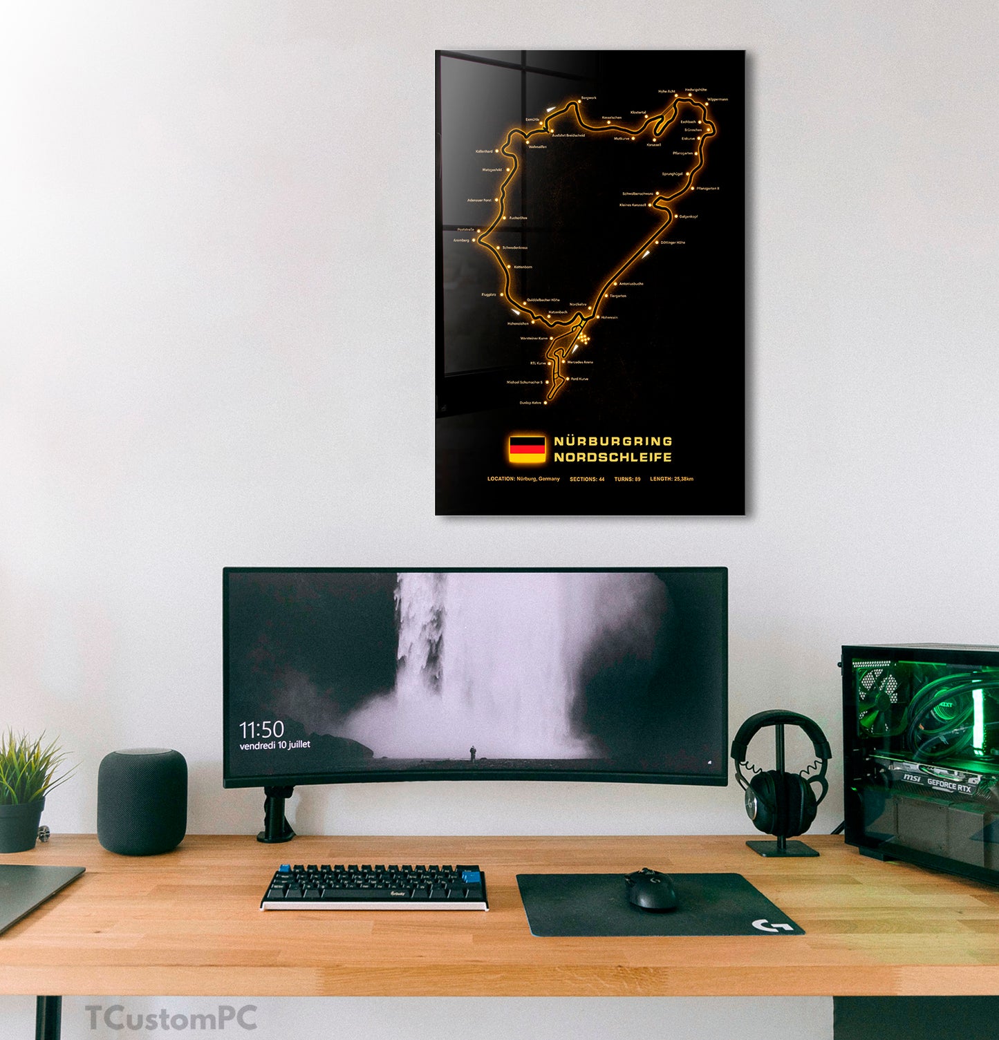 Cuadro Nurburgring Nordschleife Circuit