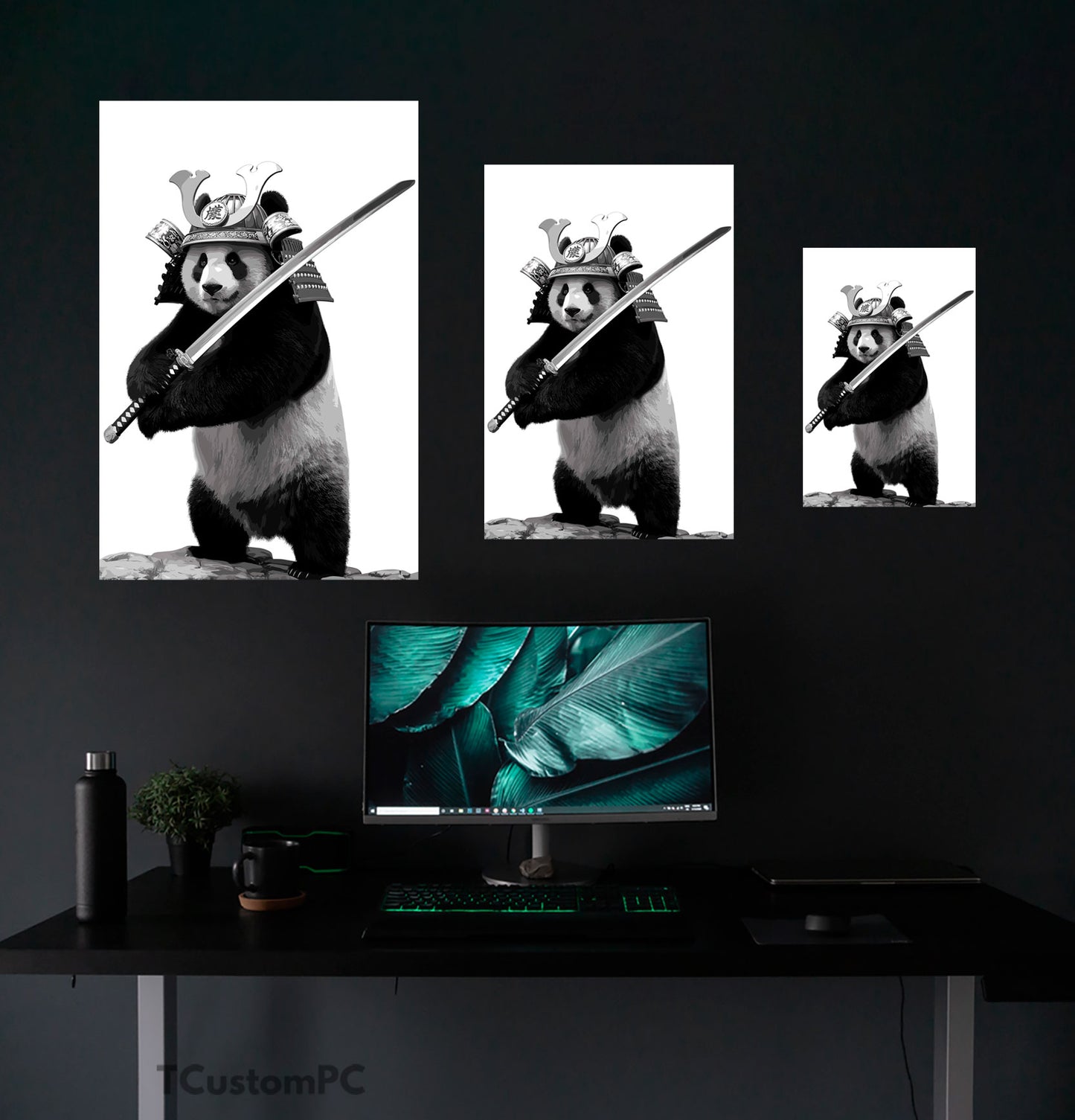 Cuadro Panda Samurai