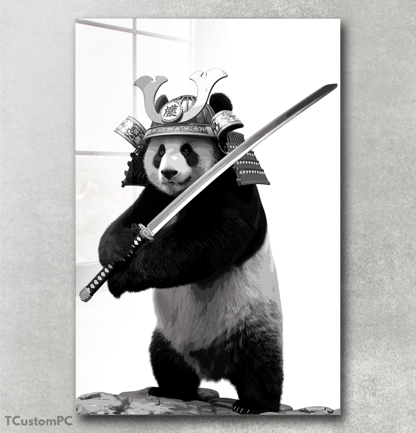 Cuadro Panda Samurai