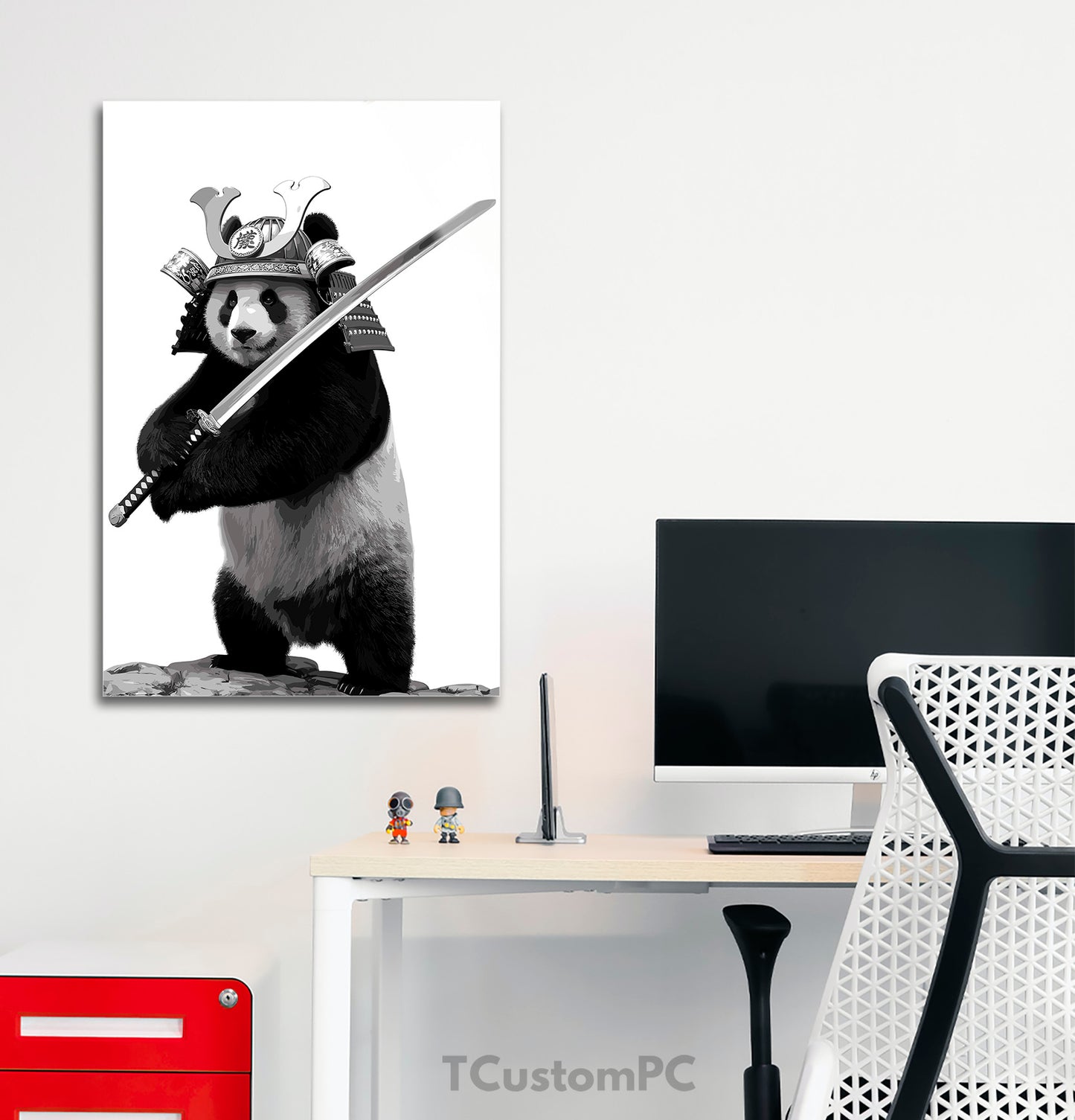 Cuadro Panda Samurai