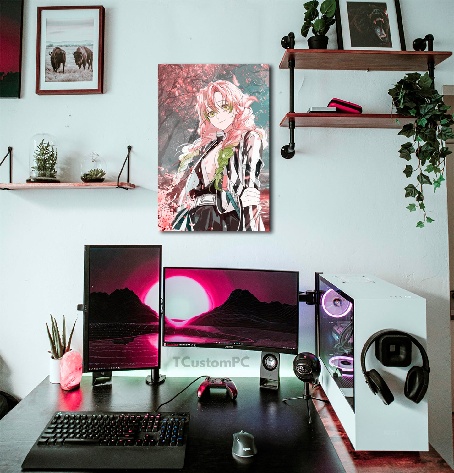 Pink Swordmaster Mitsuri painting