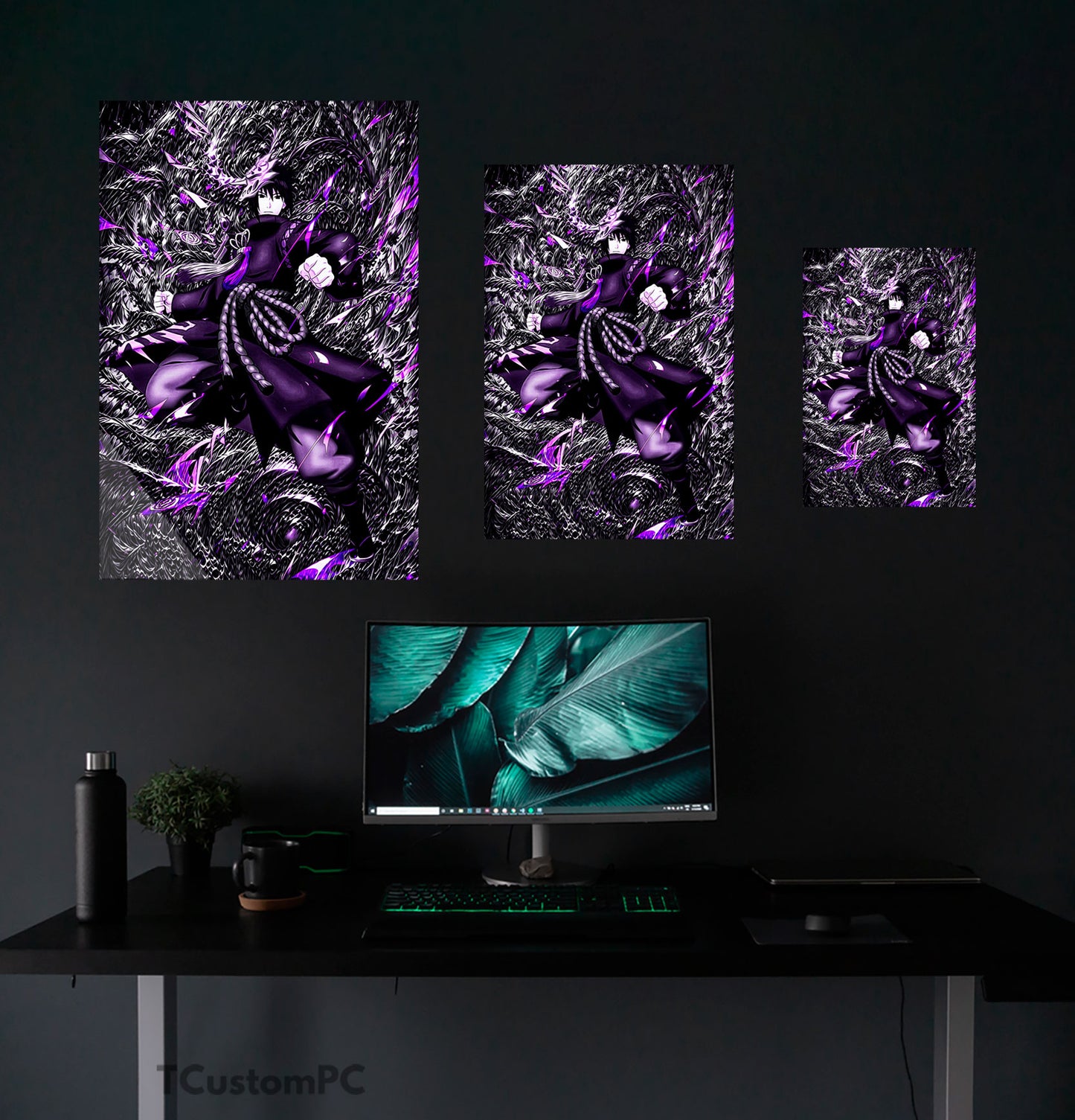 Cuadro Purple Oni Samurai Sasuke