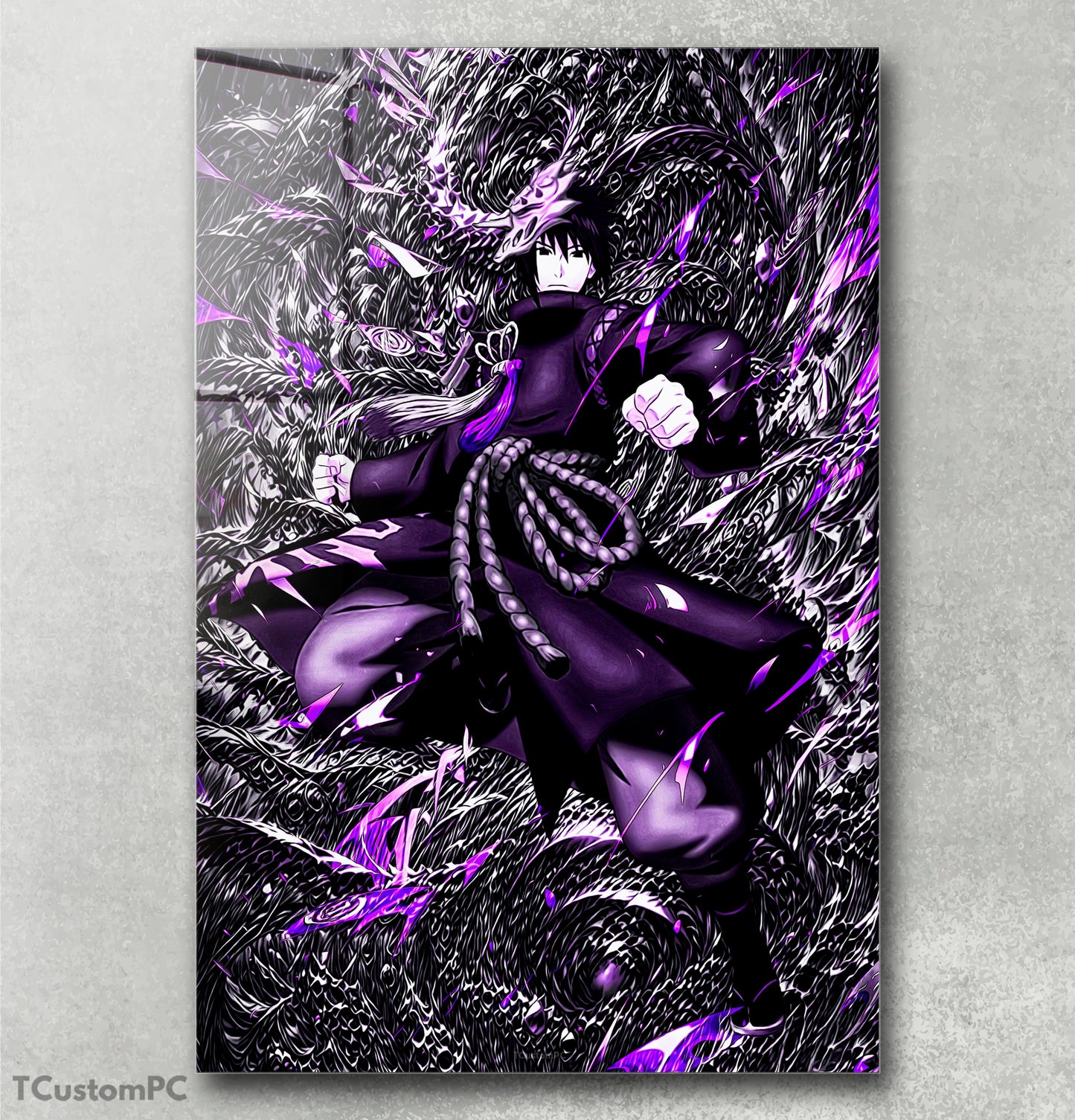 Cuadro Purple Oni Samurai Sasuke