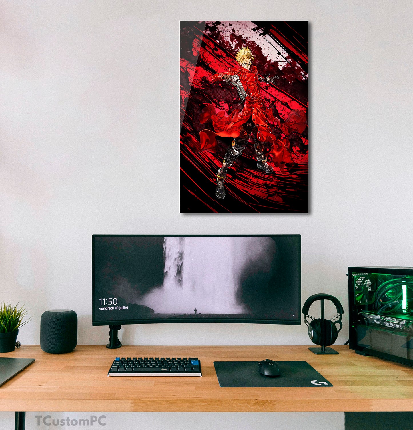 Red Gun Guy Vash Stampede Trigun Frame
