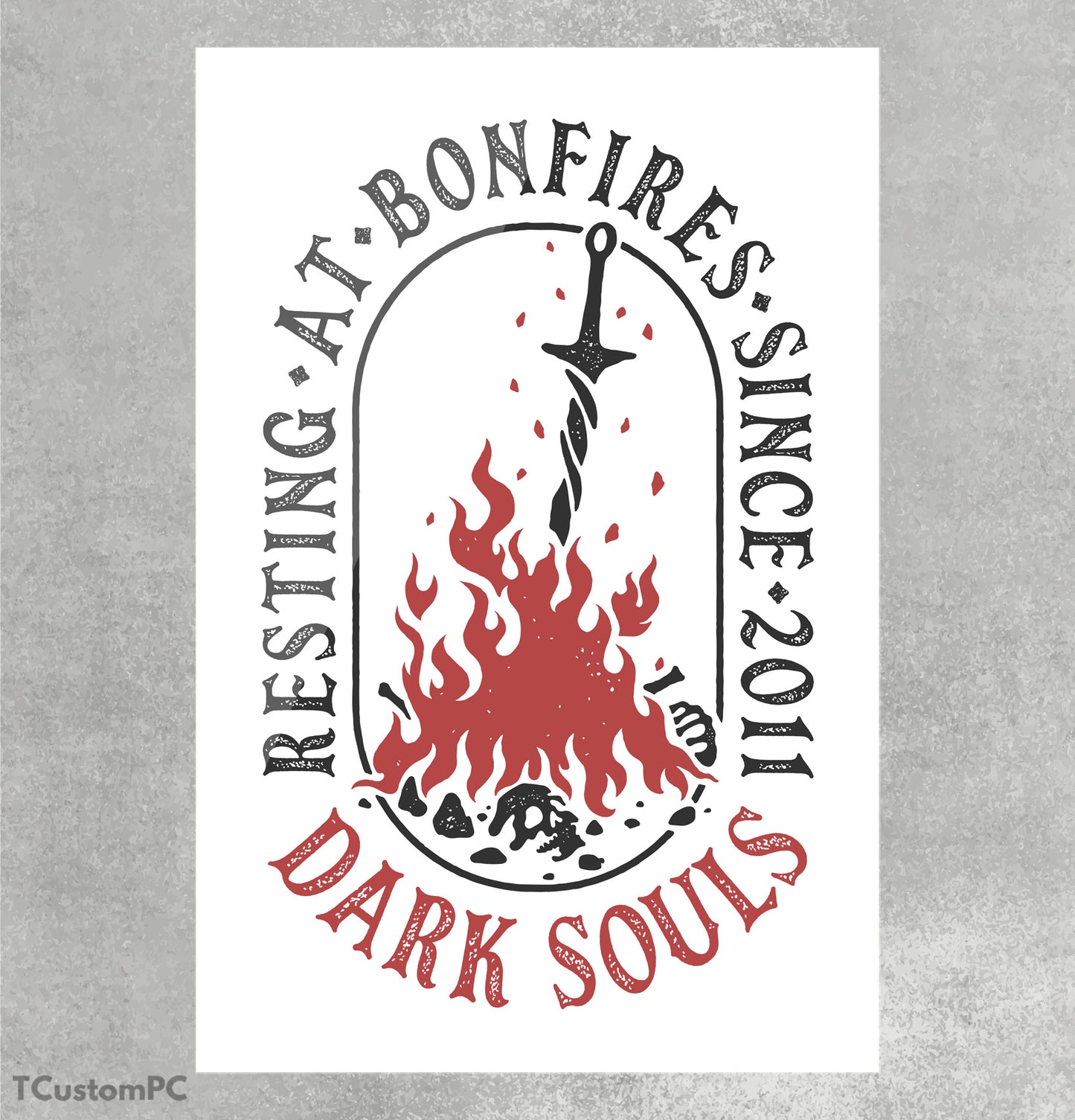 Resting at Bonfires Dark Souls v1 box