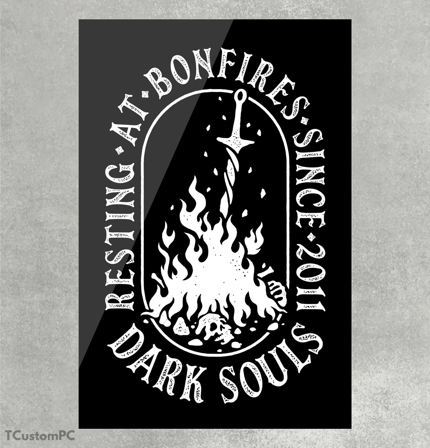 Cuadro Resting at Bonfires Dark Souls v2