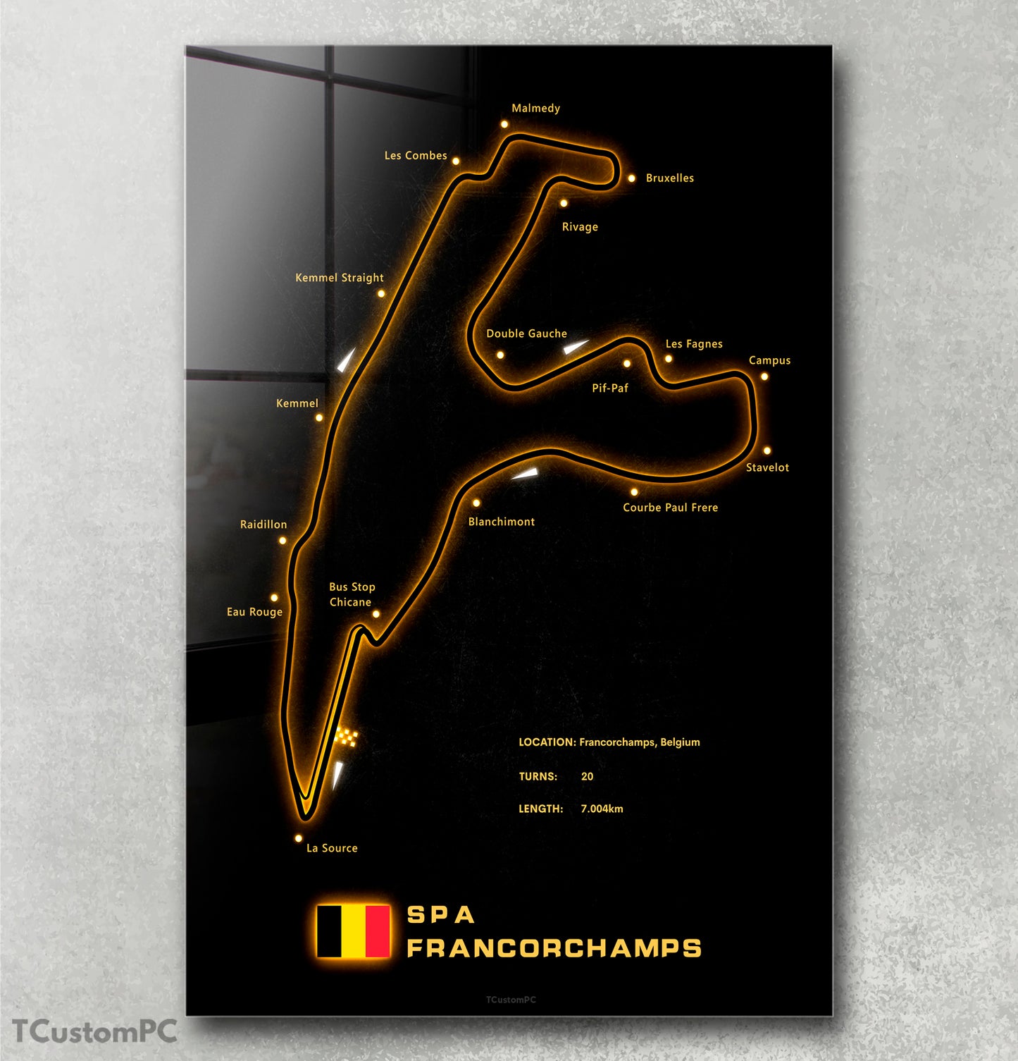 Cuadro SPA Francorchamps Circuit