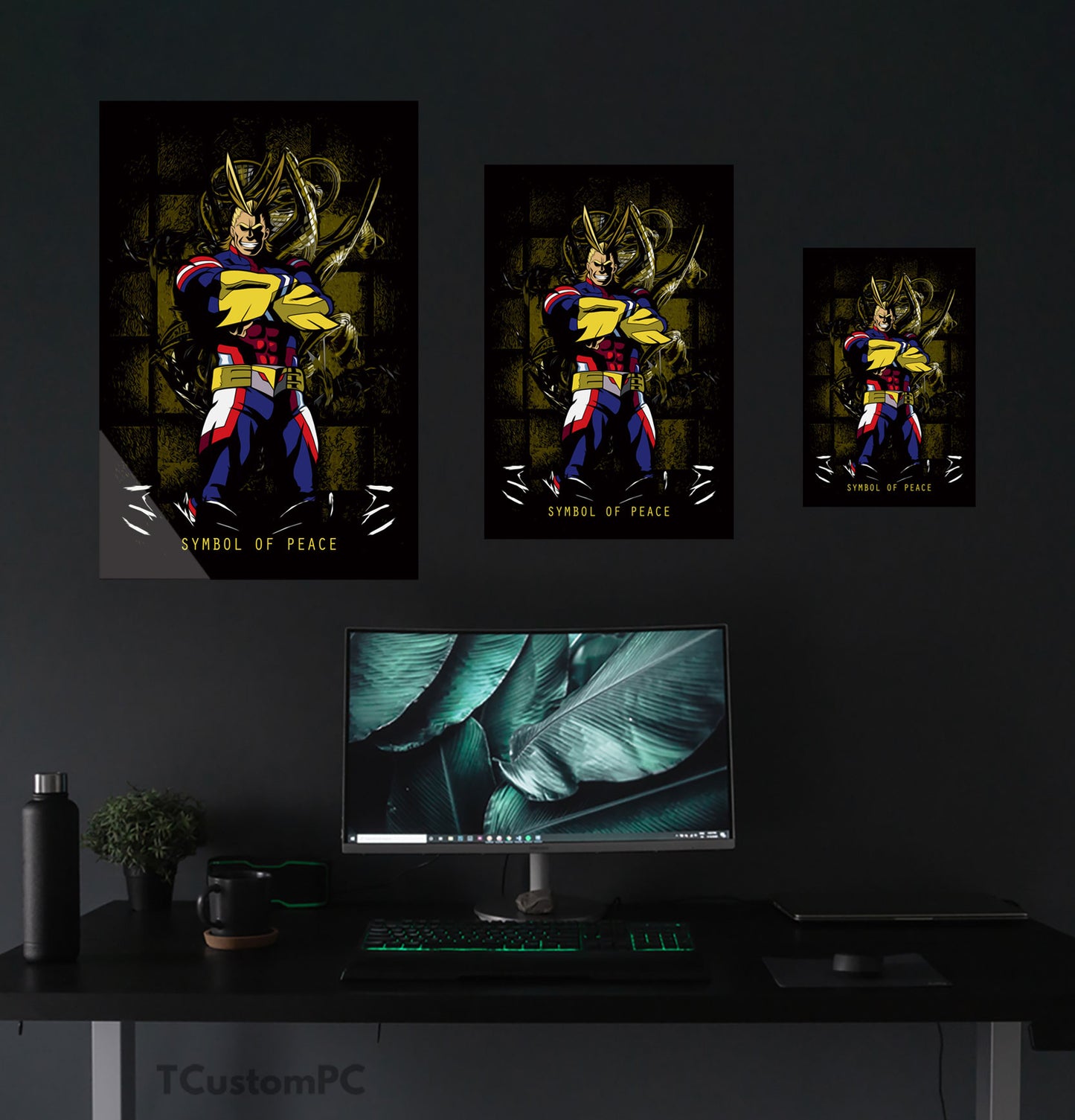 SÍMBOLO DA PAZ Pintura de All Might