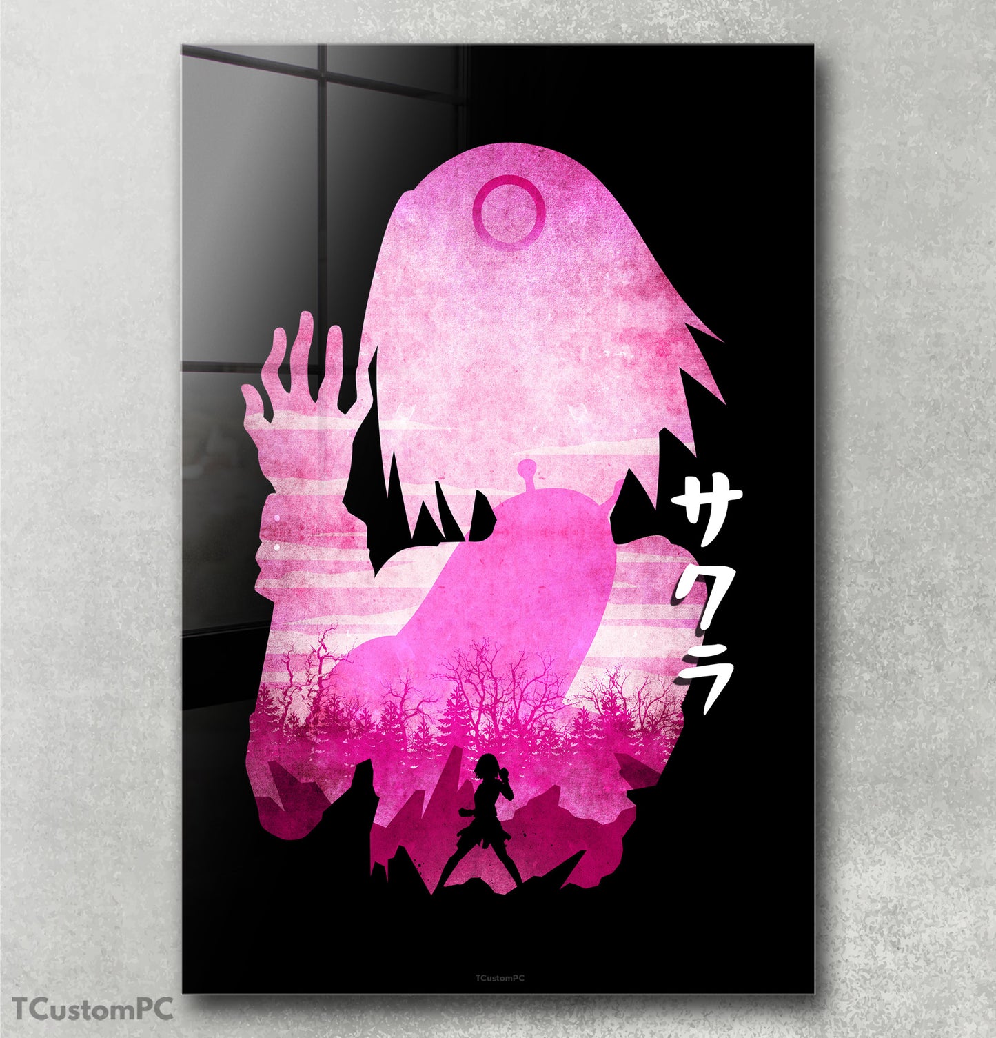 Cuadro Sakura Minimalist Silhouette