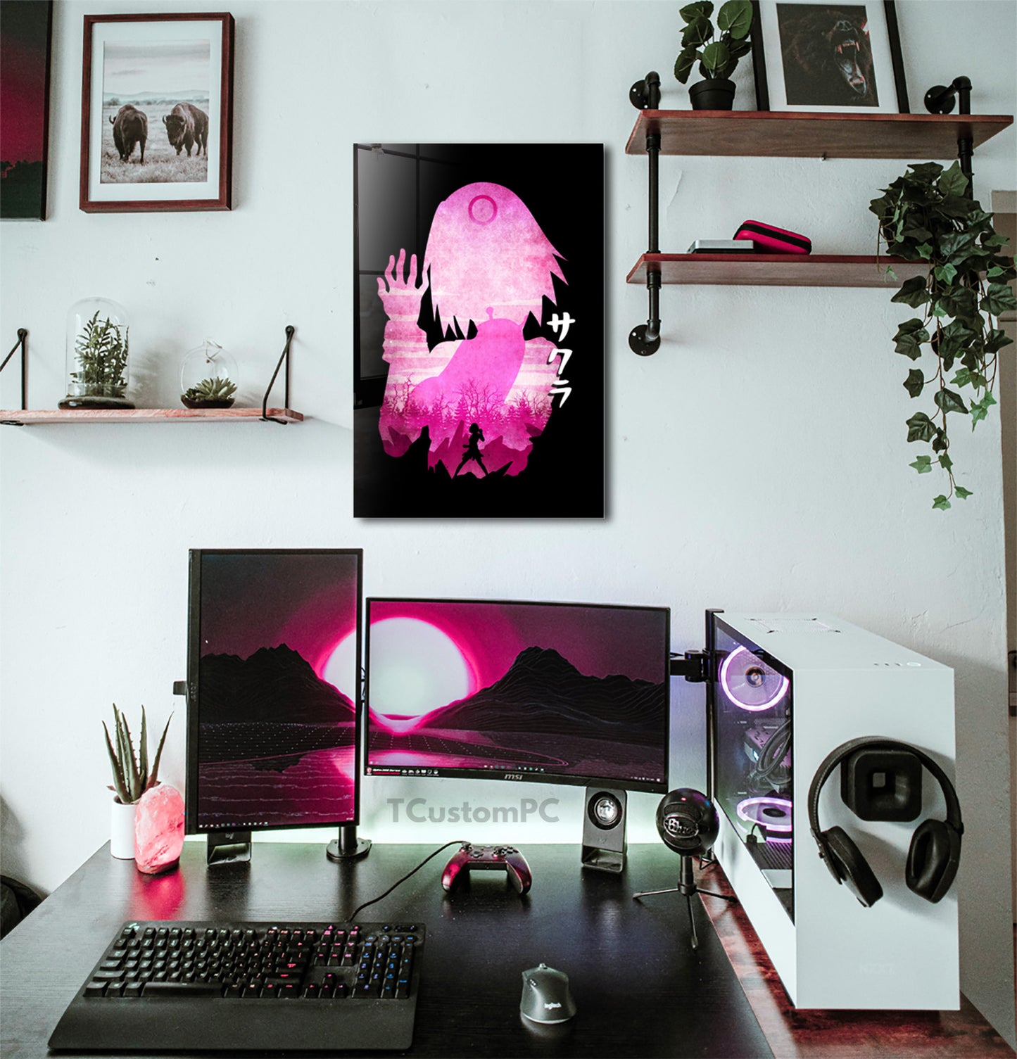 Cuadro Sakura Minimalist Silhouette