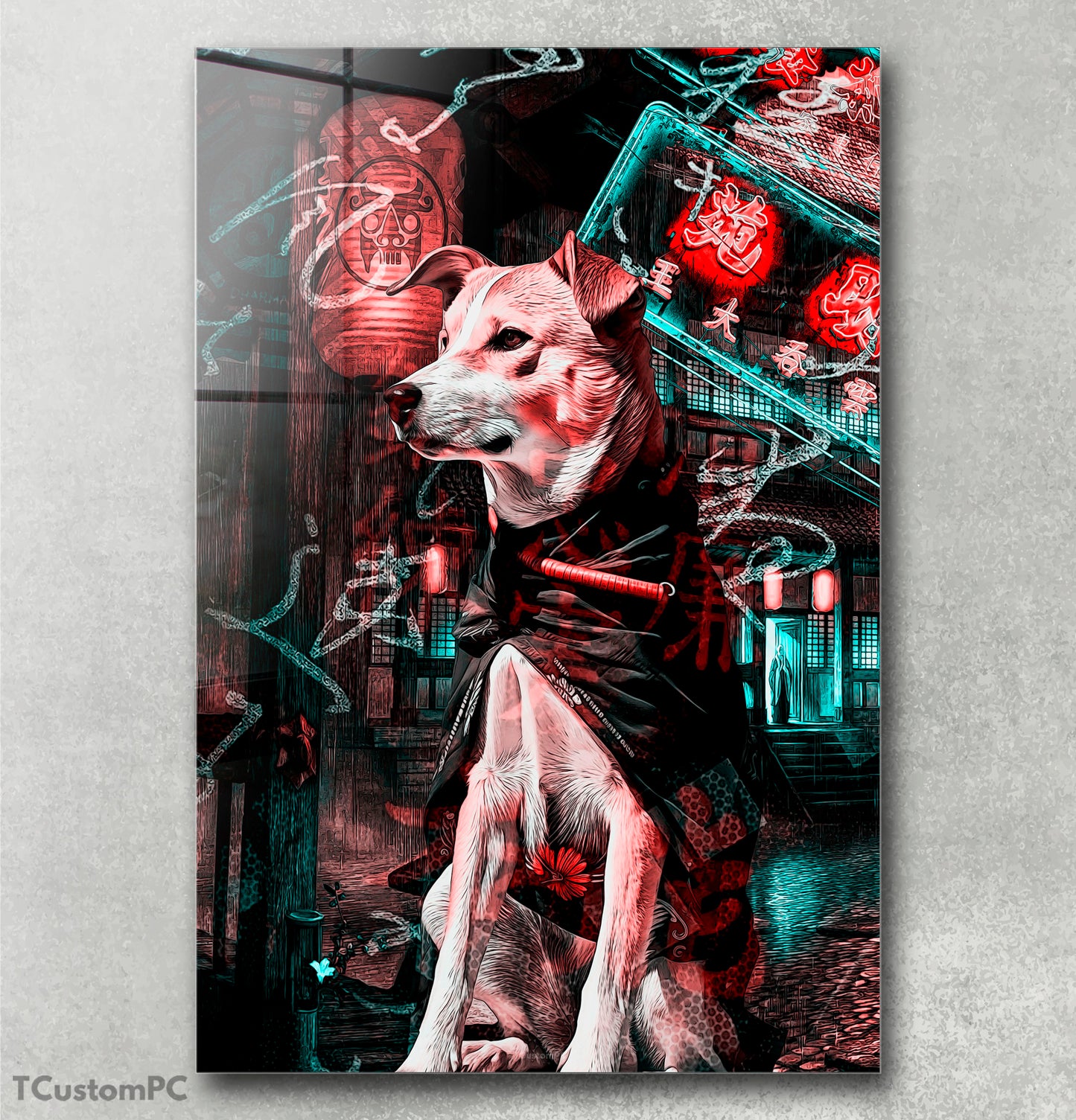 Cuadro Samurai Dog A