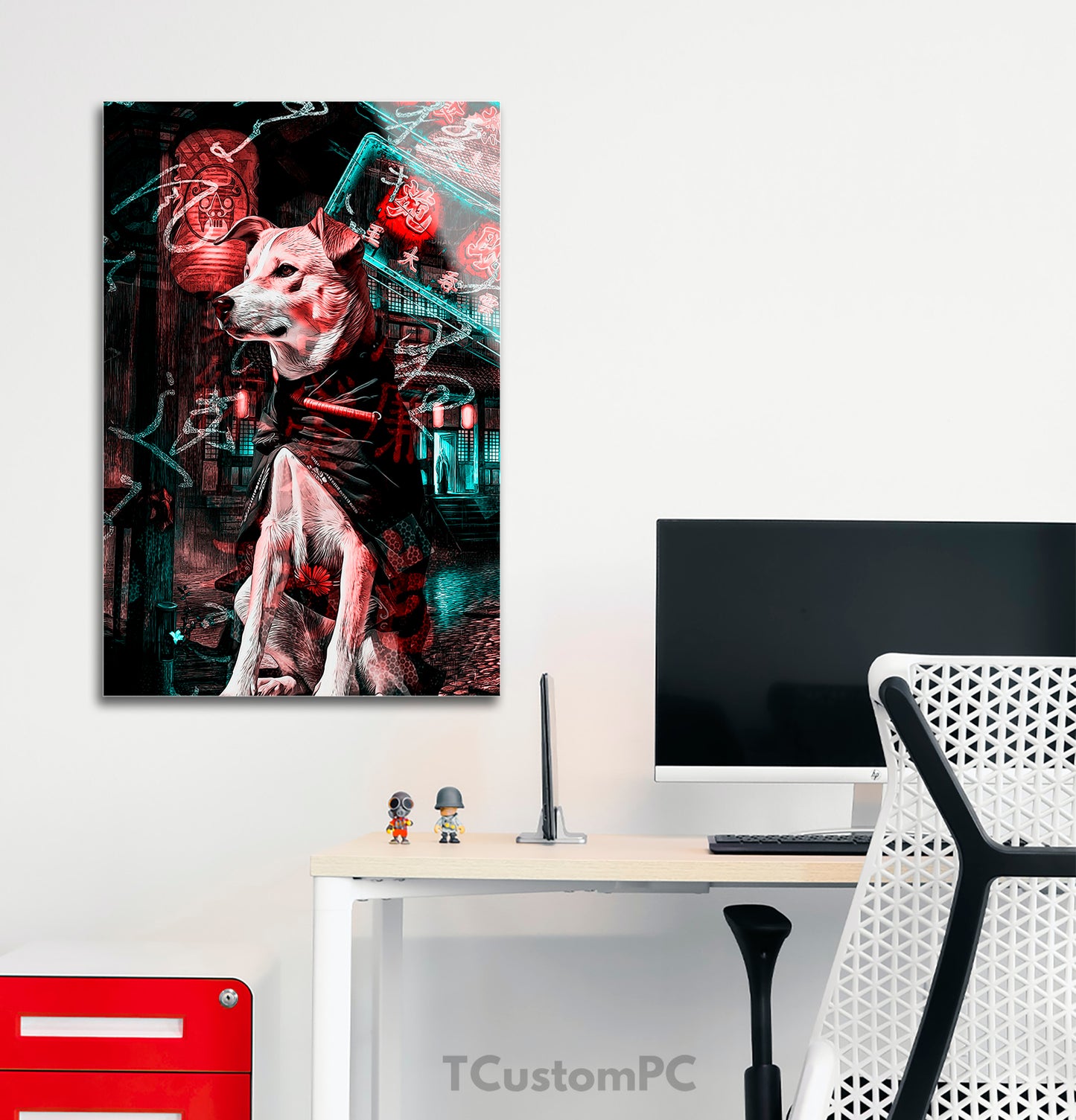 Cuadro Samurai Dog A
