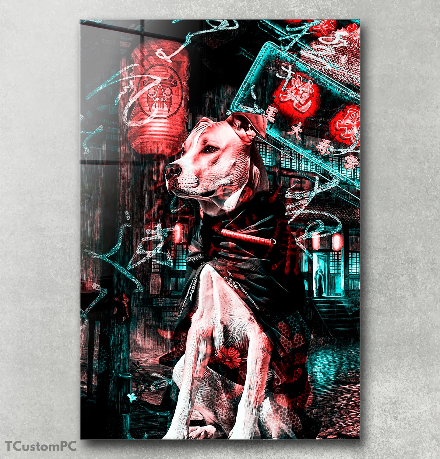 Cuadro Samurai Dog B