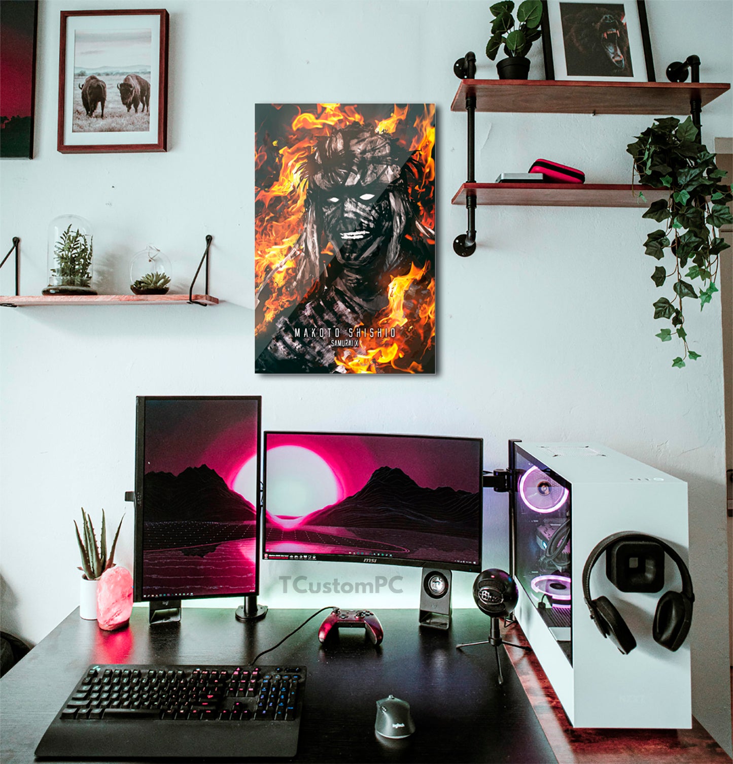 Cuadro Samurai X SHISHIO vector