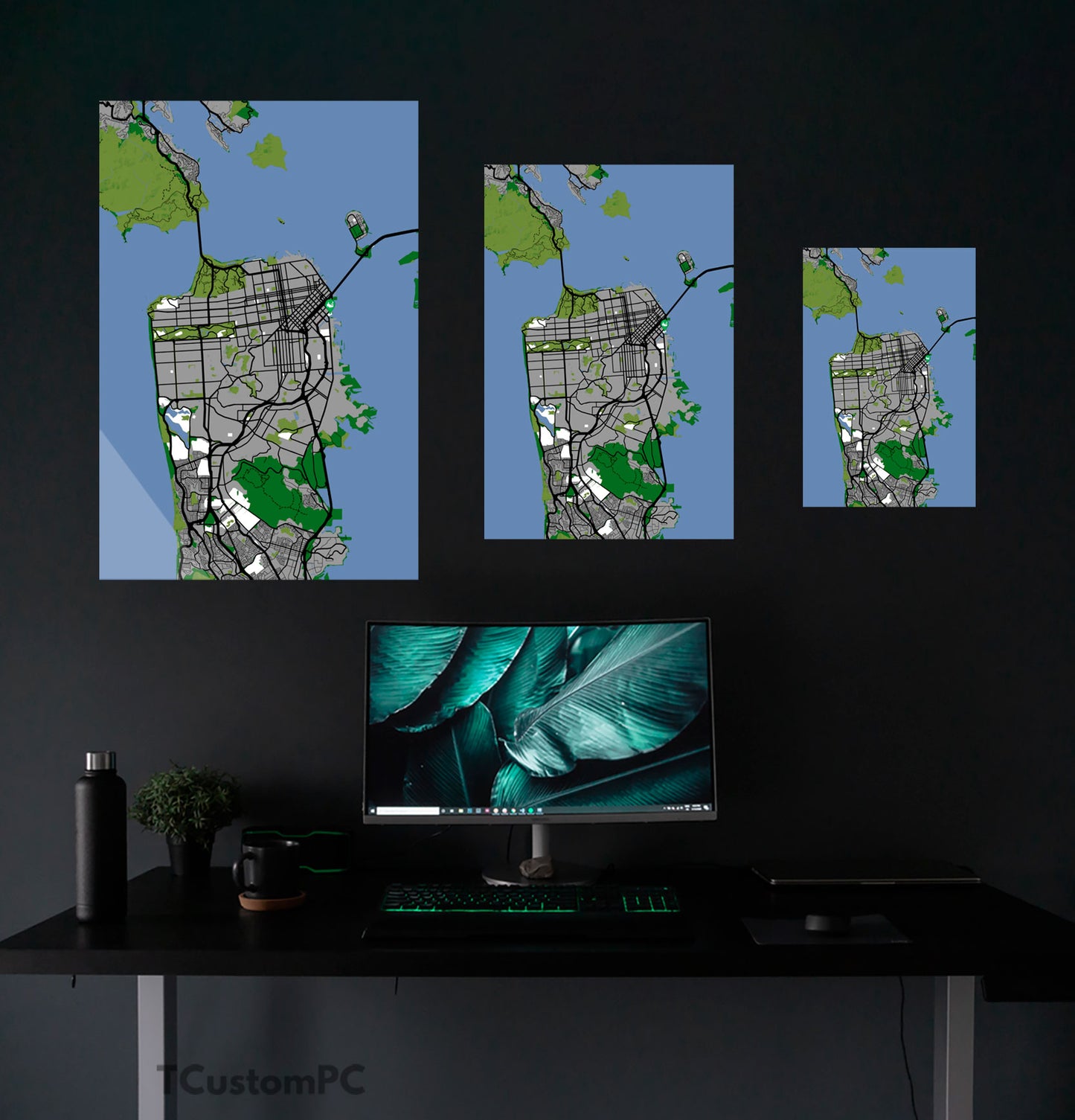 Cuadro San Francisco Map300