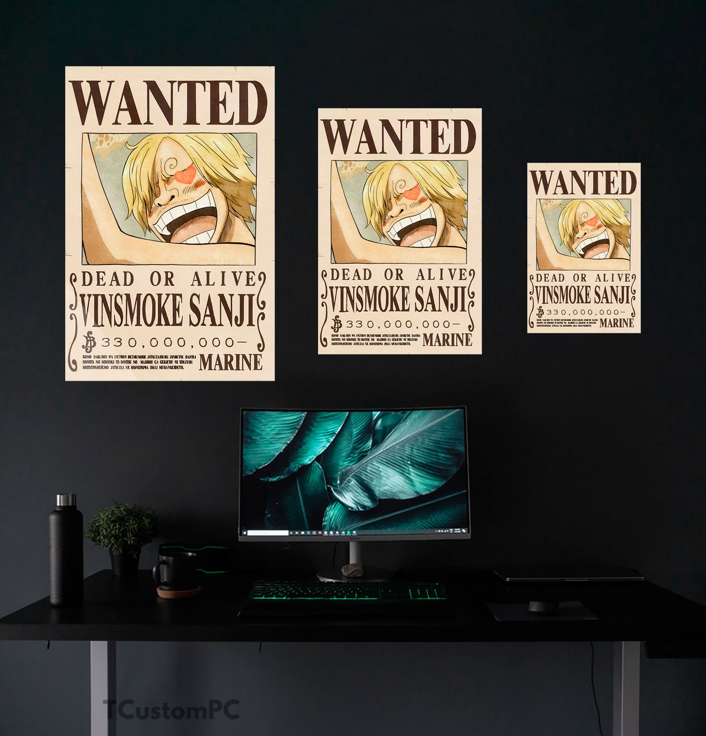 Cuadro Vinsmoke Sanji Wanted bounty