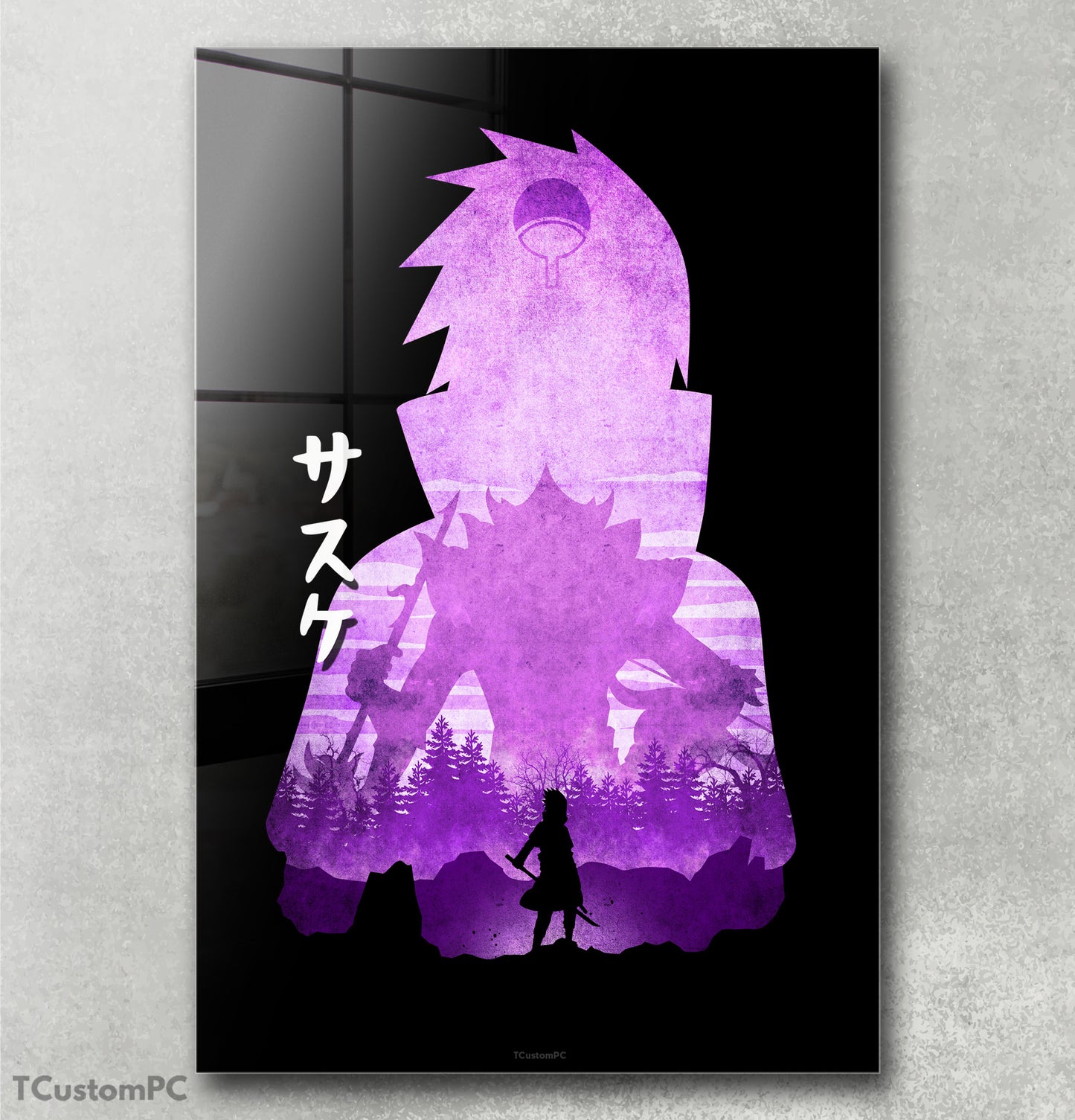 Cuadro Sasuke 2 Minimalist Silhouette
