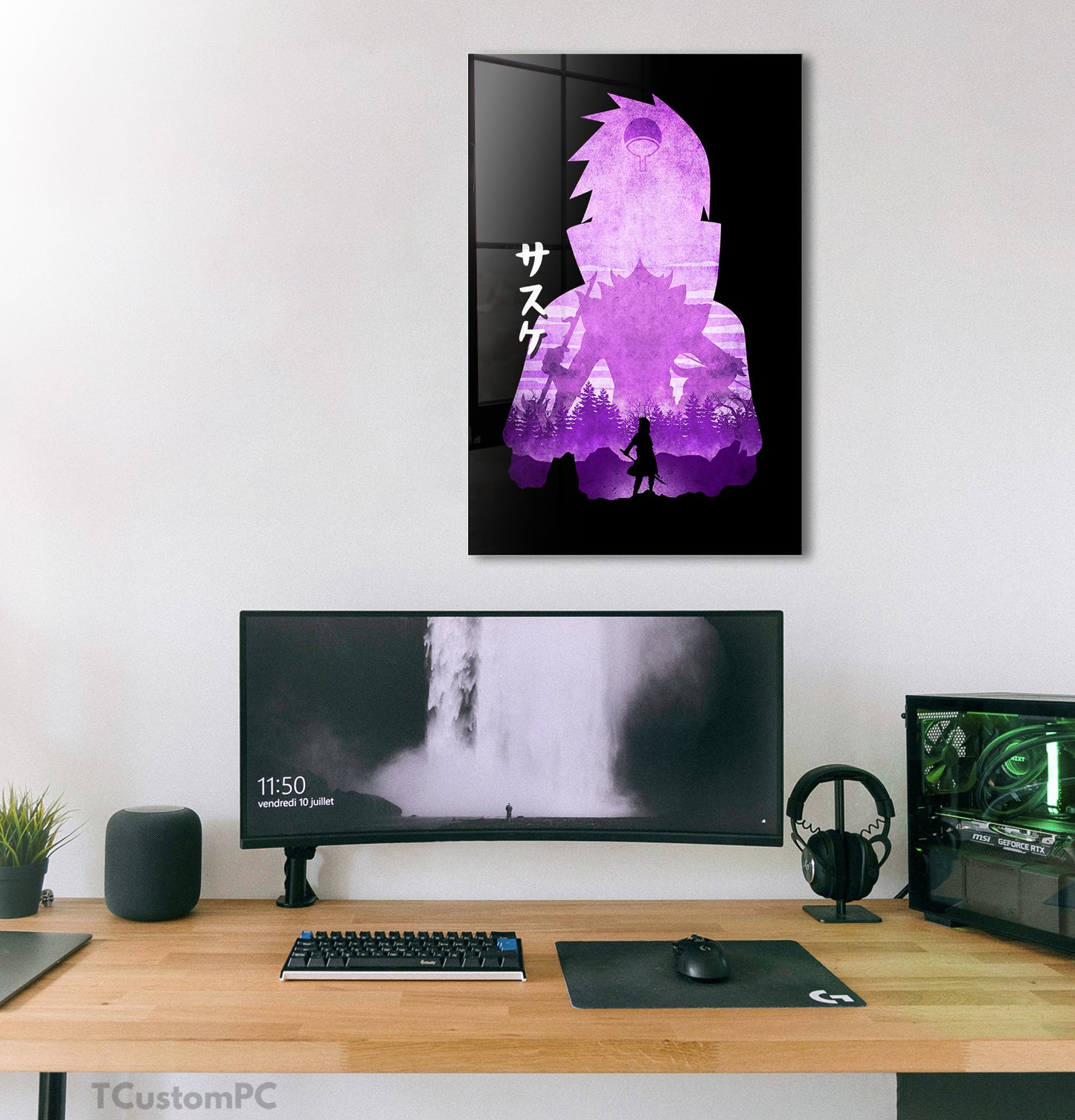 Cuadro Sasuke 2 Minimalist Silhouette