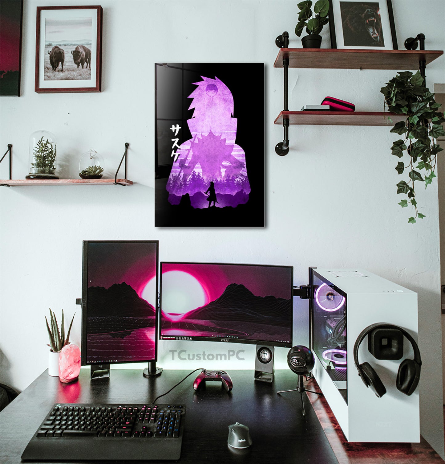 Cuadro Sasuke 2 Minimalist Silhouette