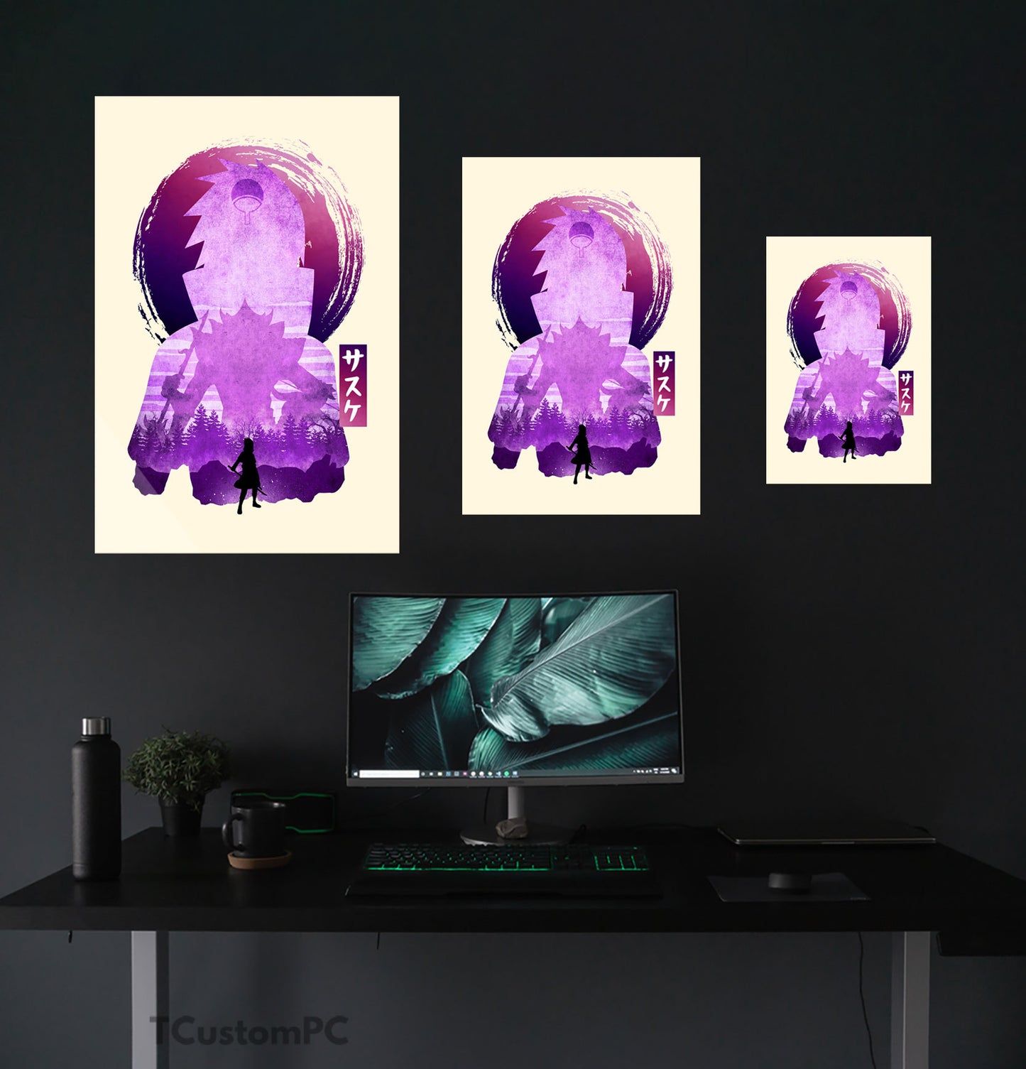 Cuadro Sasuke W 2 Minimalist Silhouette
