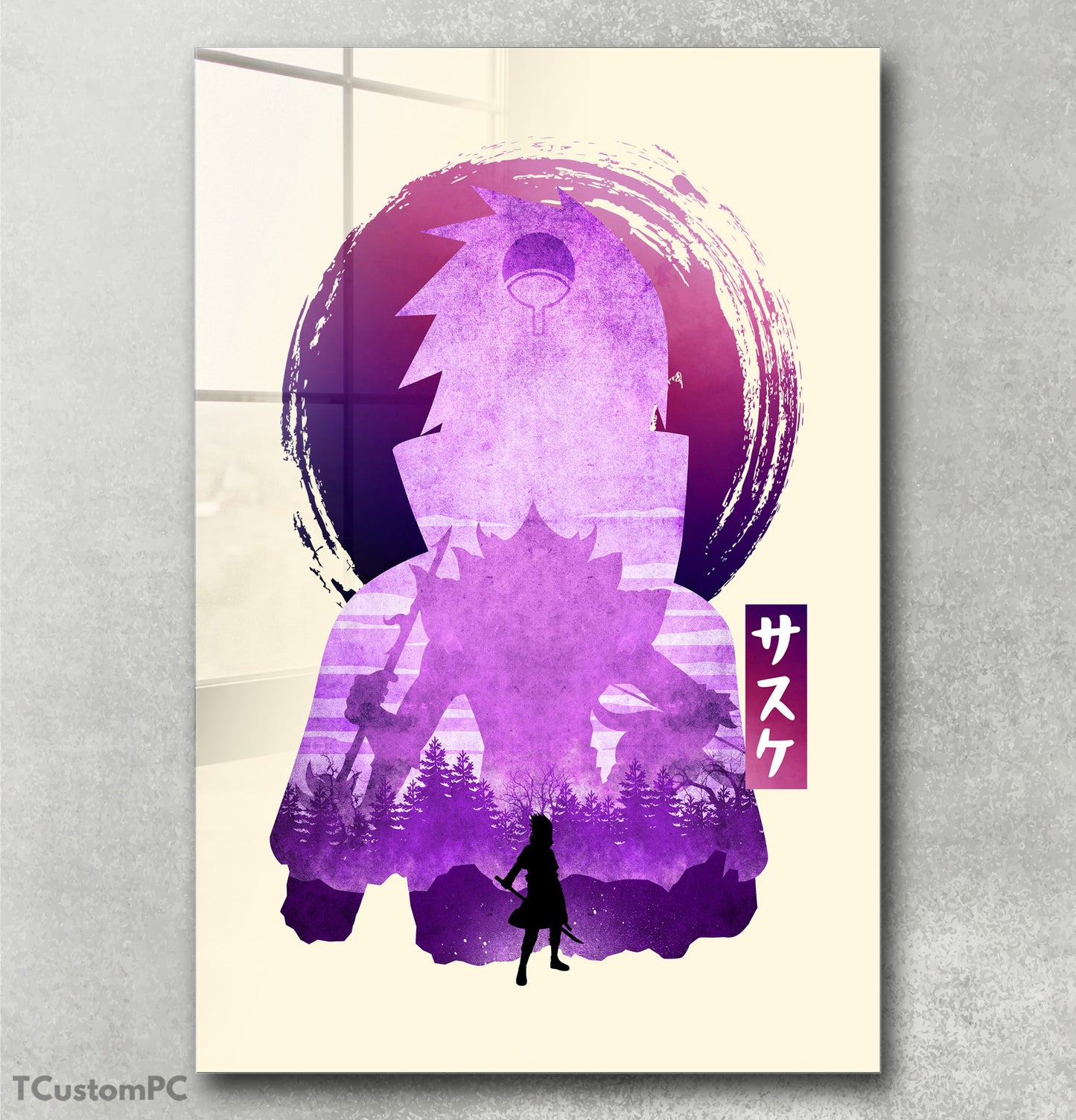 Cuadro Sasuke W 2 Minimalist Silhouette