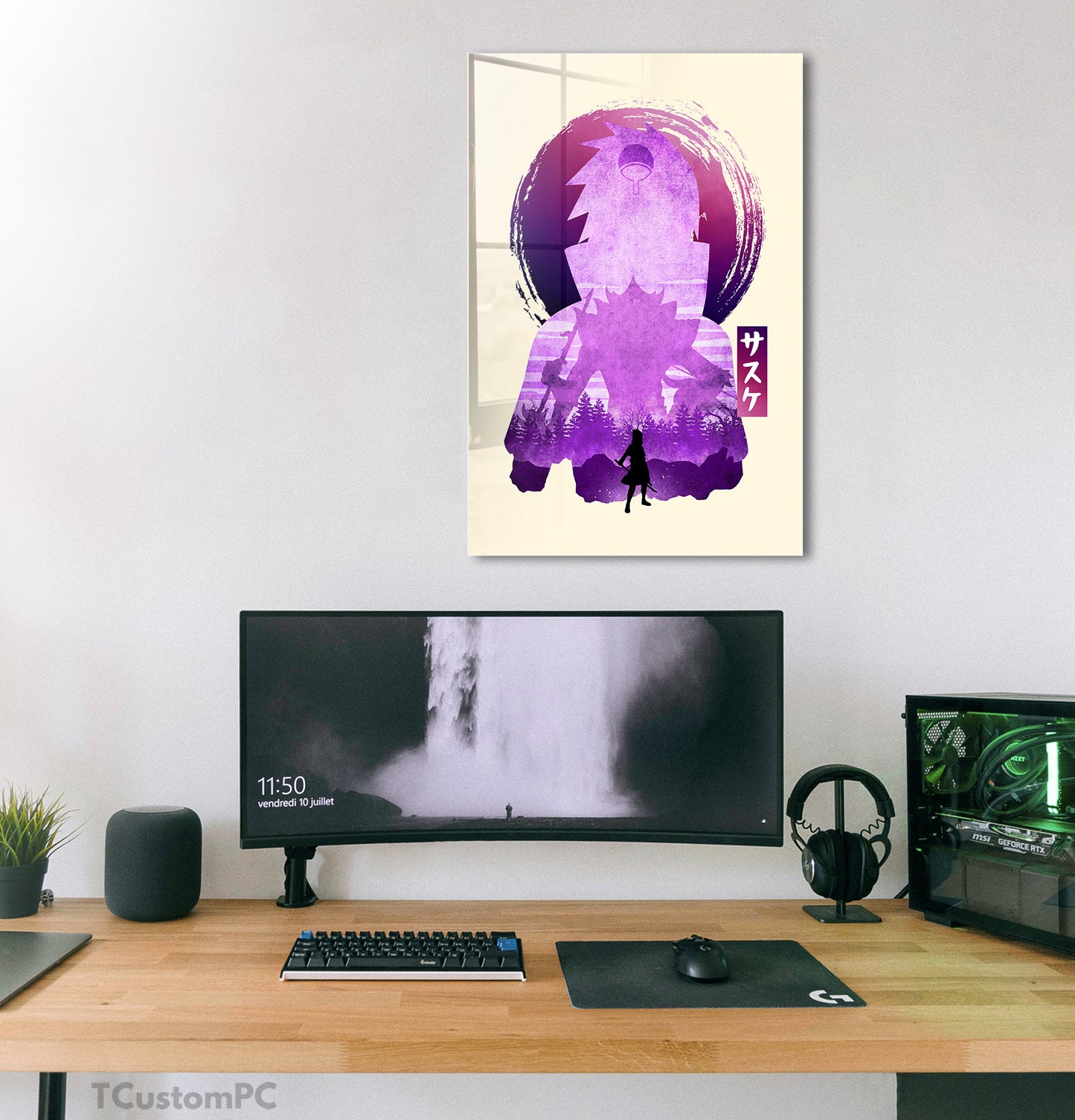 Cuadro Sasuke W 2 Minimalist Silhouette