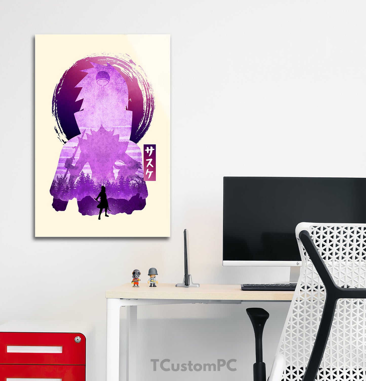 Cuadro Sasuke W 2 Minimalist Silhouette