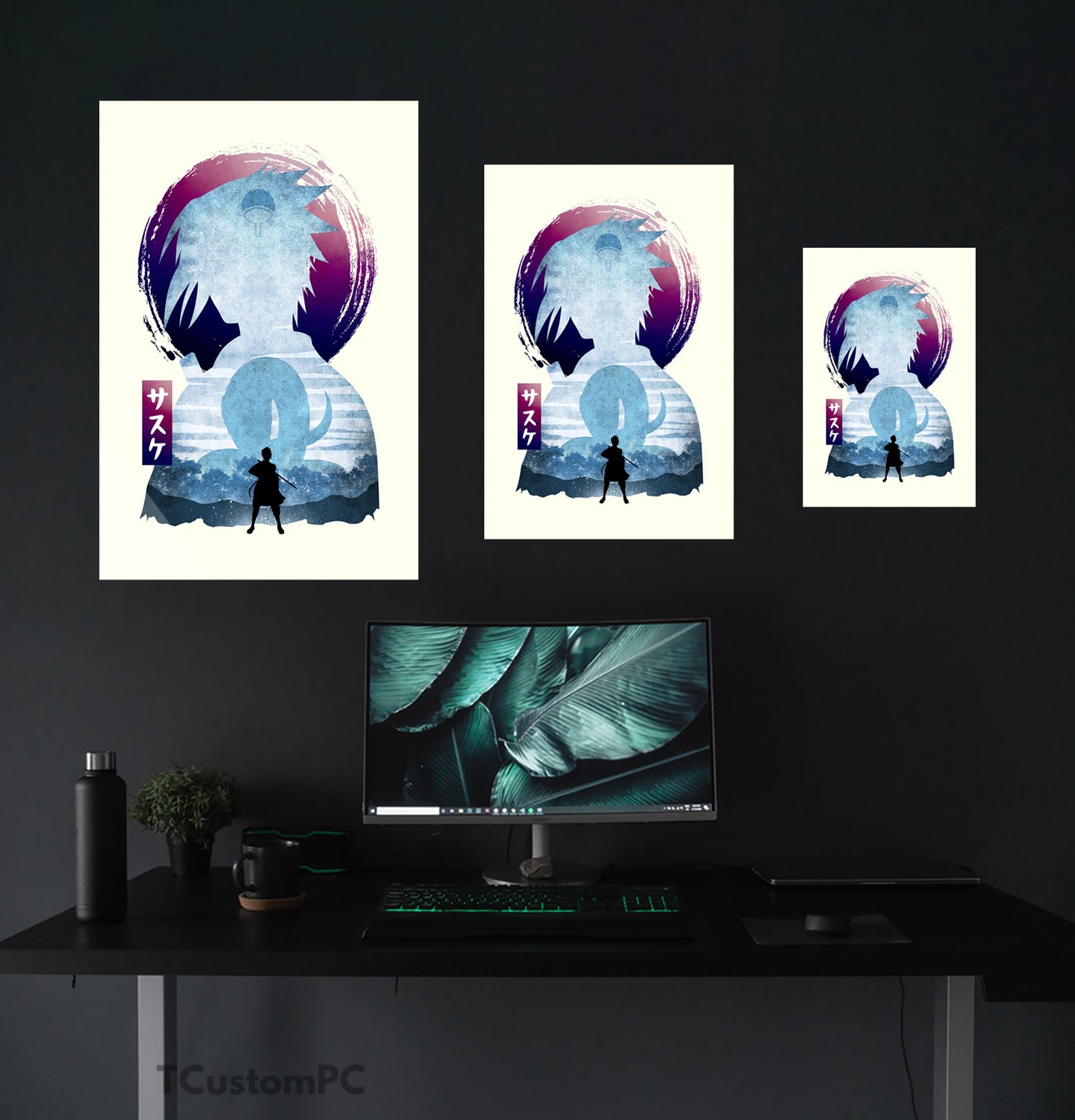 Cuadro Sasuke W Minimalist Silhouette