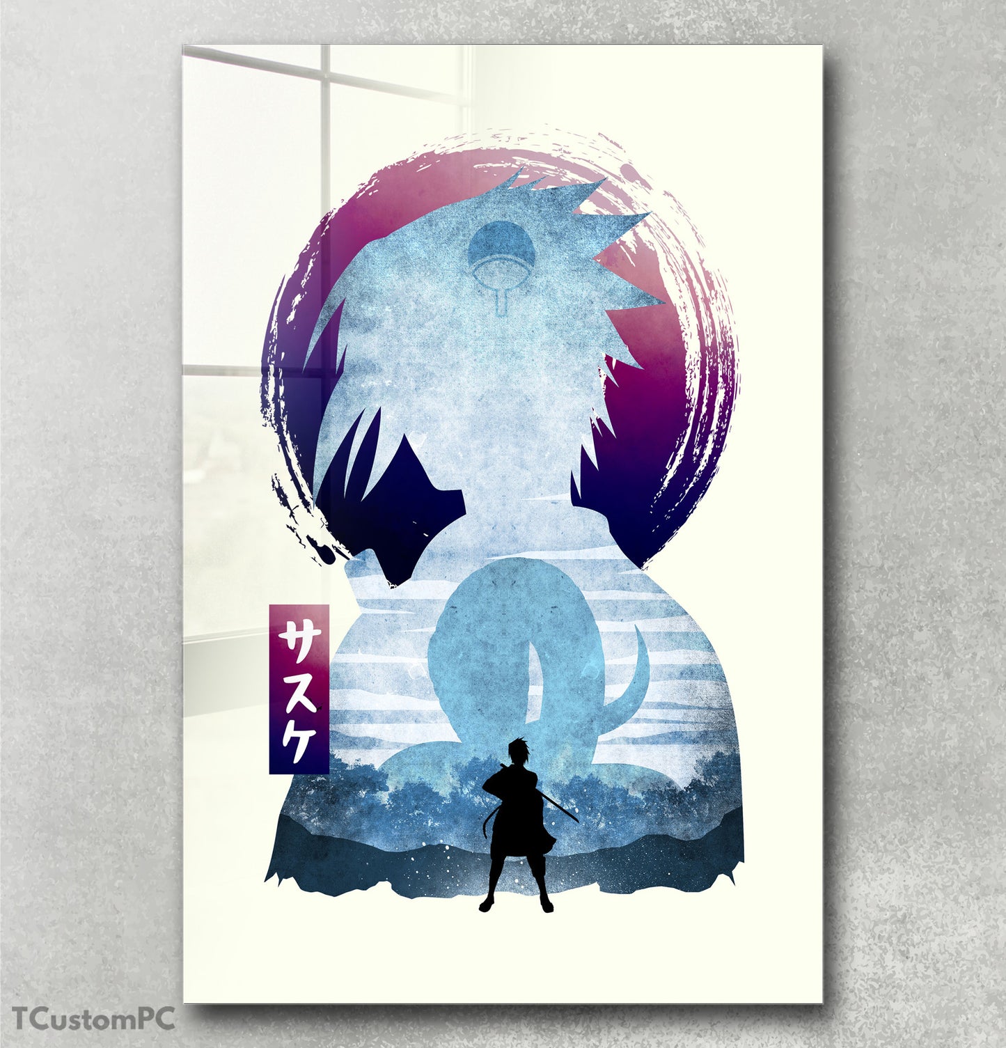 Cuadro Sasuke W Minimalist Silhouette