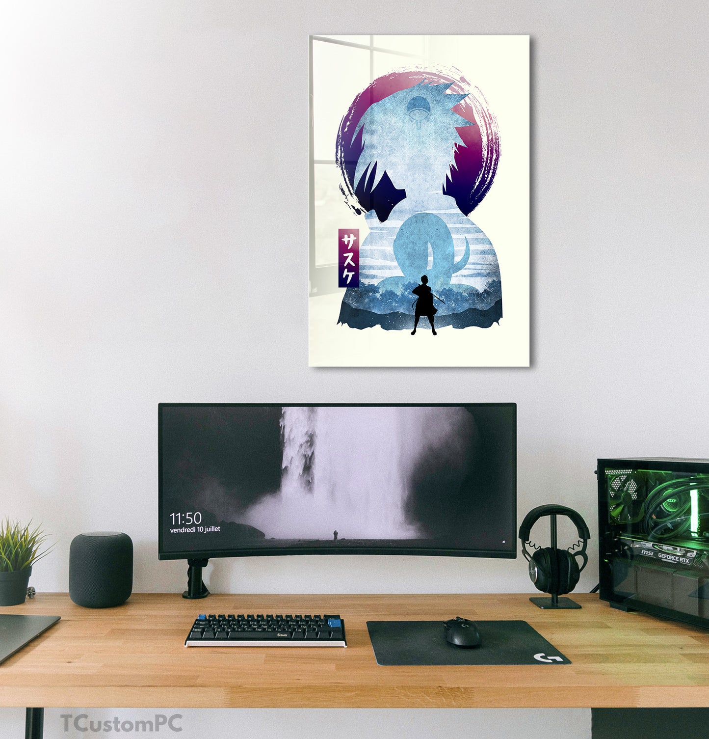 Cuadro Sasuke W Minimalist Silhouette