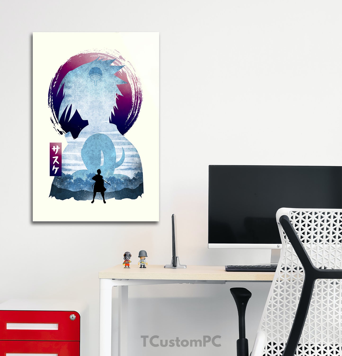 Cuadro Sasuke W Minimalist Silhouette
