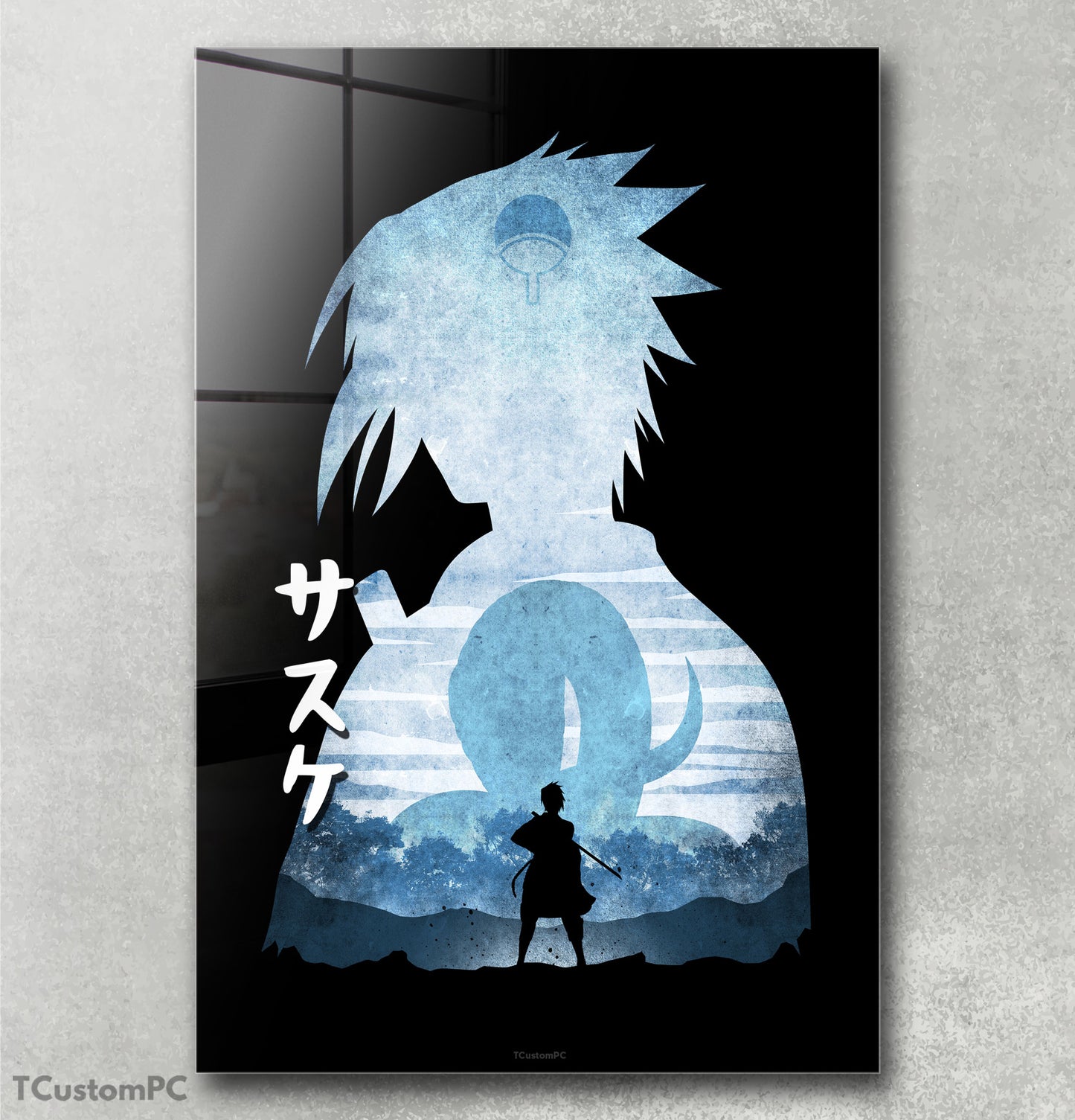 Cuadro Sasuke Minimalist Silhouette
