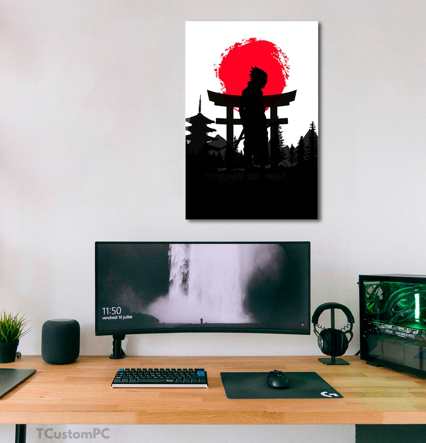 Sasuke Vh red sun painting