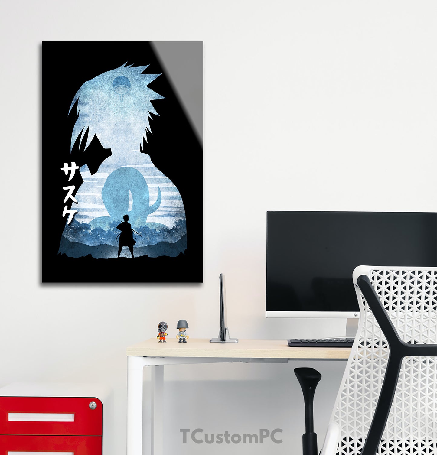 Cuadro Sasuke Minimalist Silhouette