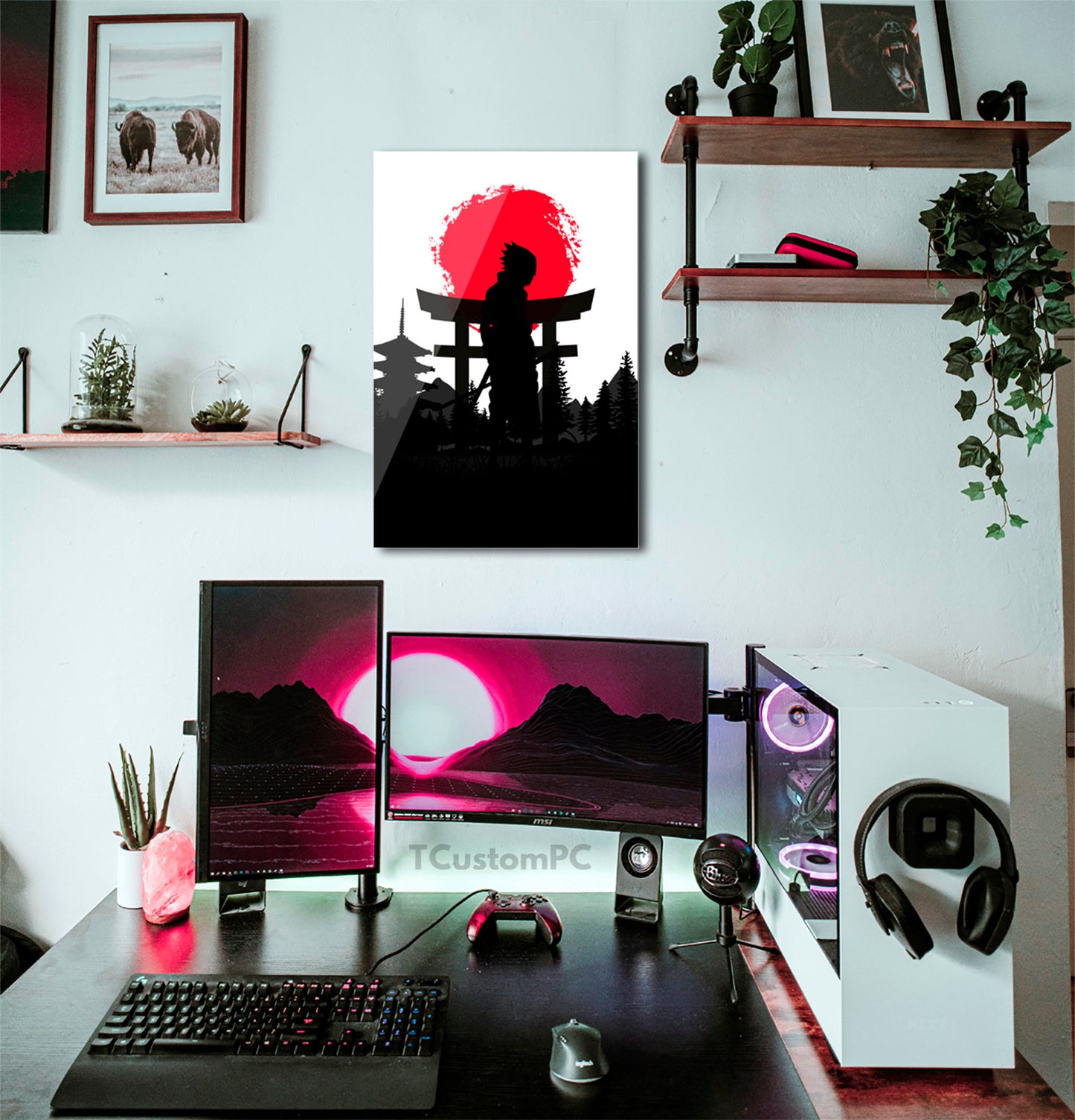 Sasuke Vh red sun painting