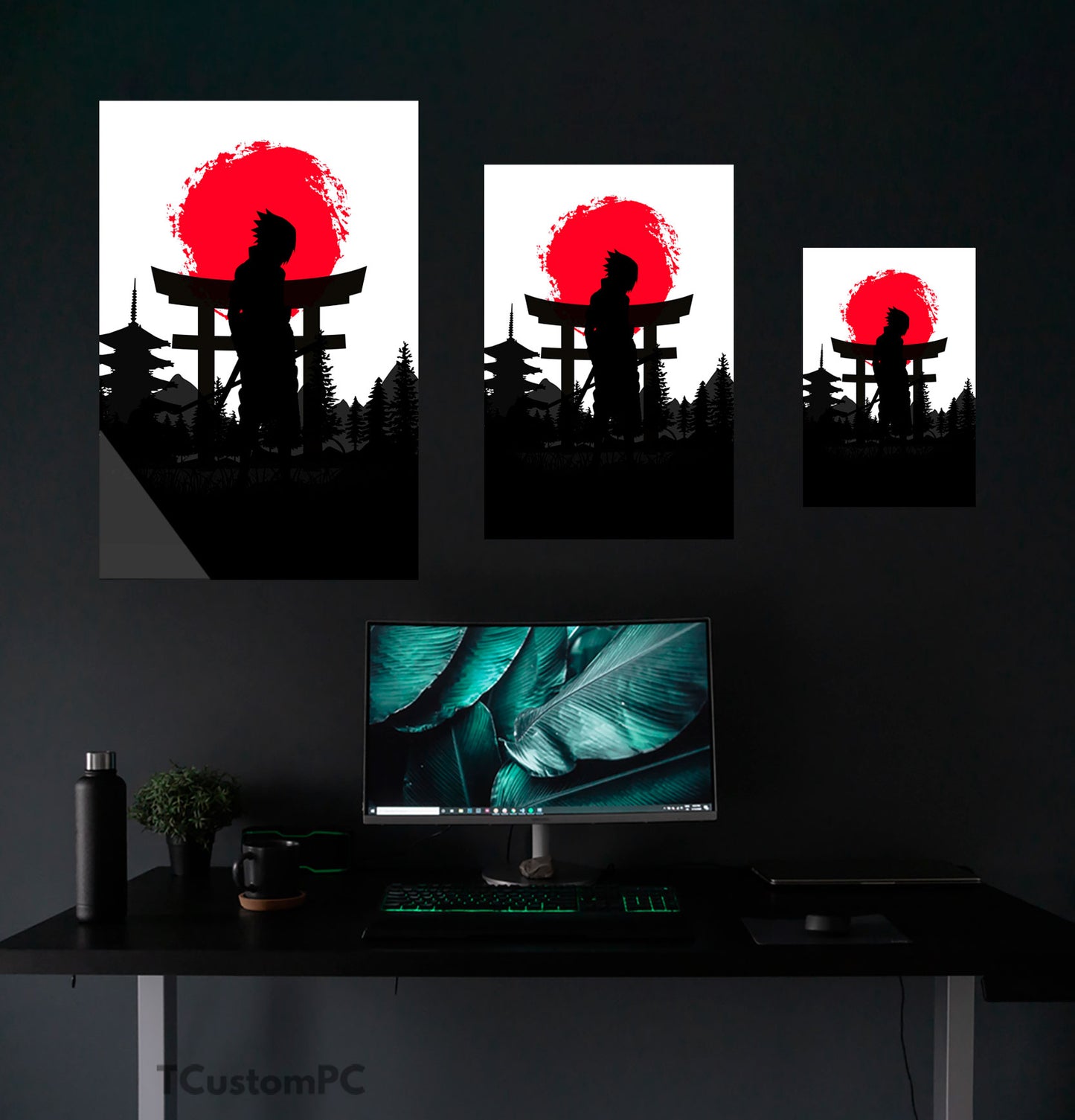 Sasuke Vh red sun painting