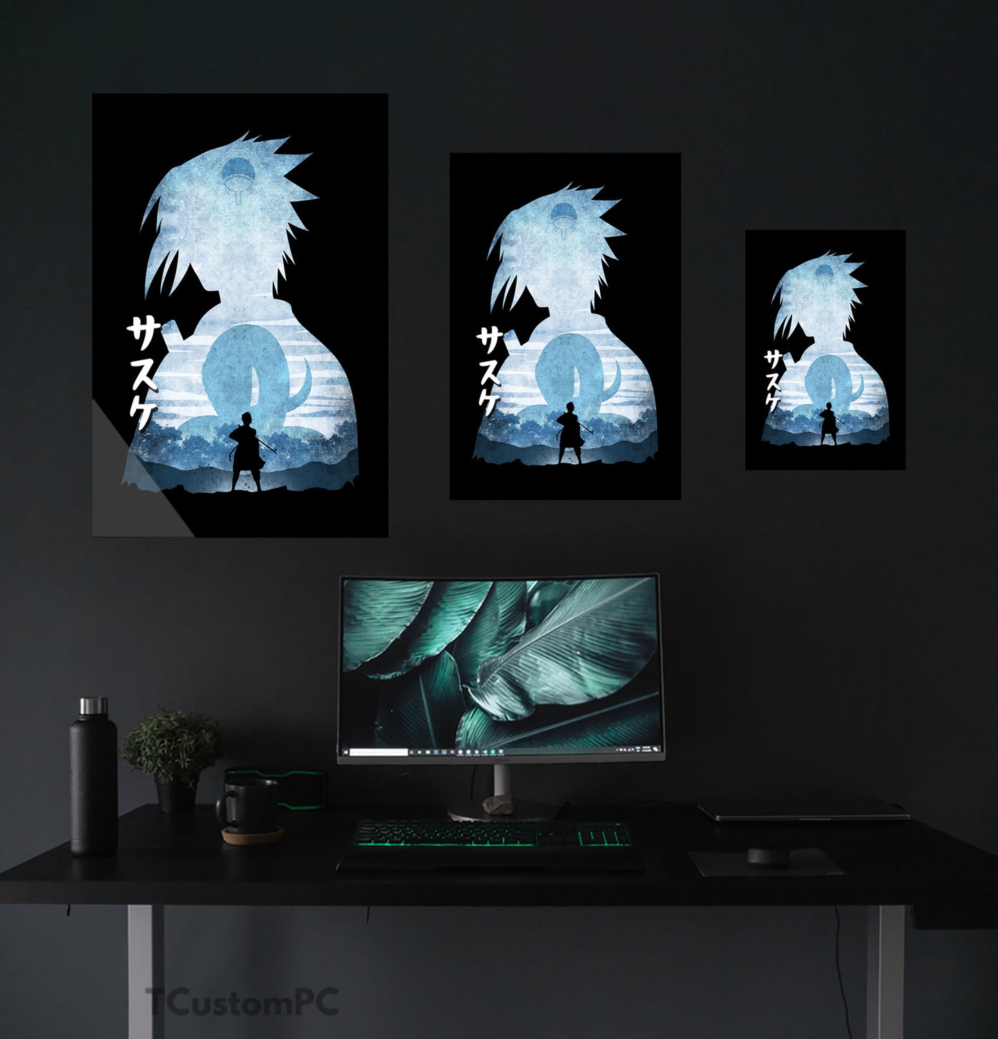 Cuadro Sasuke Minimalist Silhouette