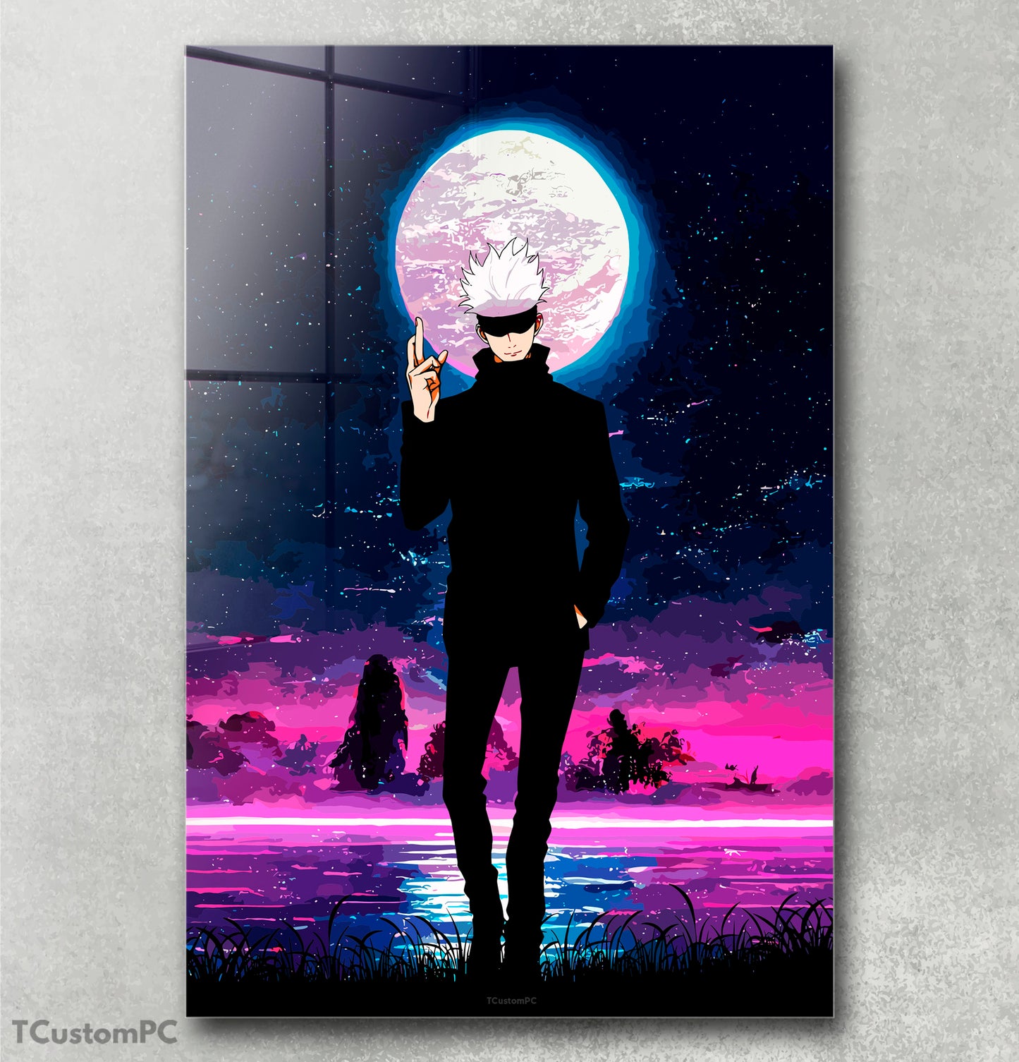 Cuadro Satoru Gojo Retrowave