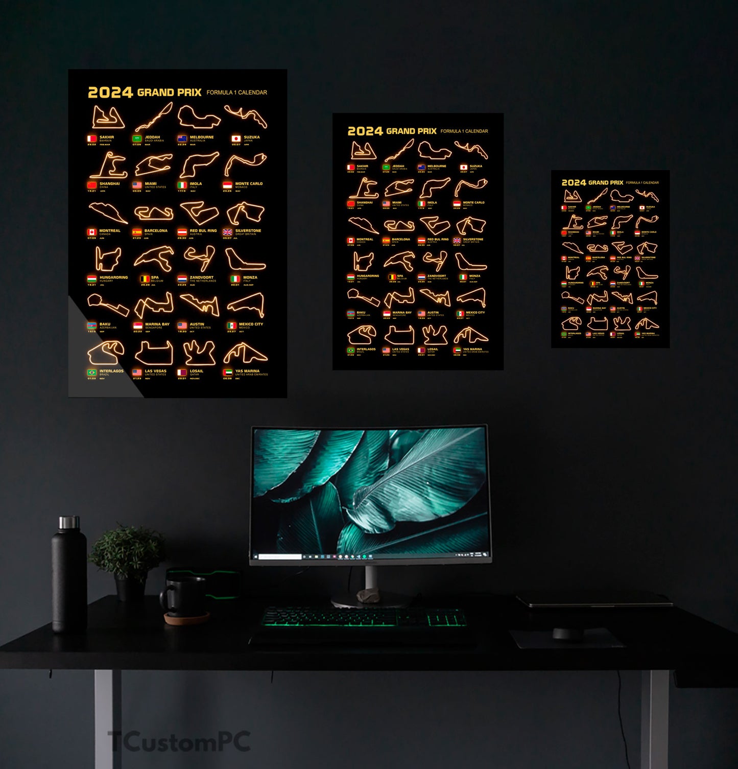 Cuadro Season Calendar 2024 F1 Circuit