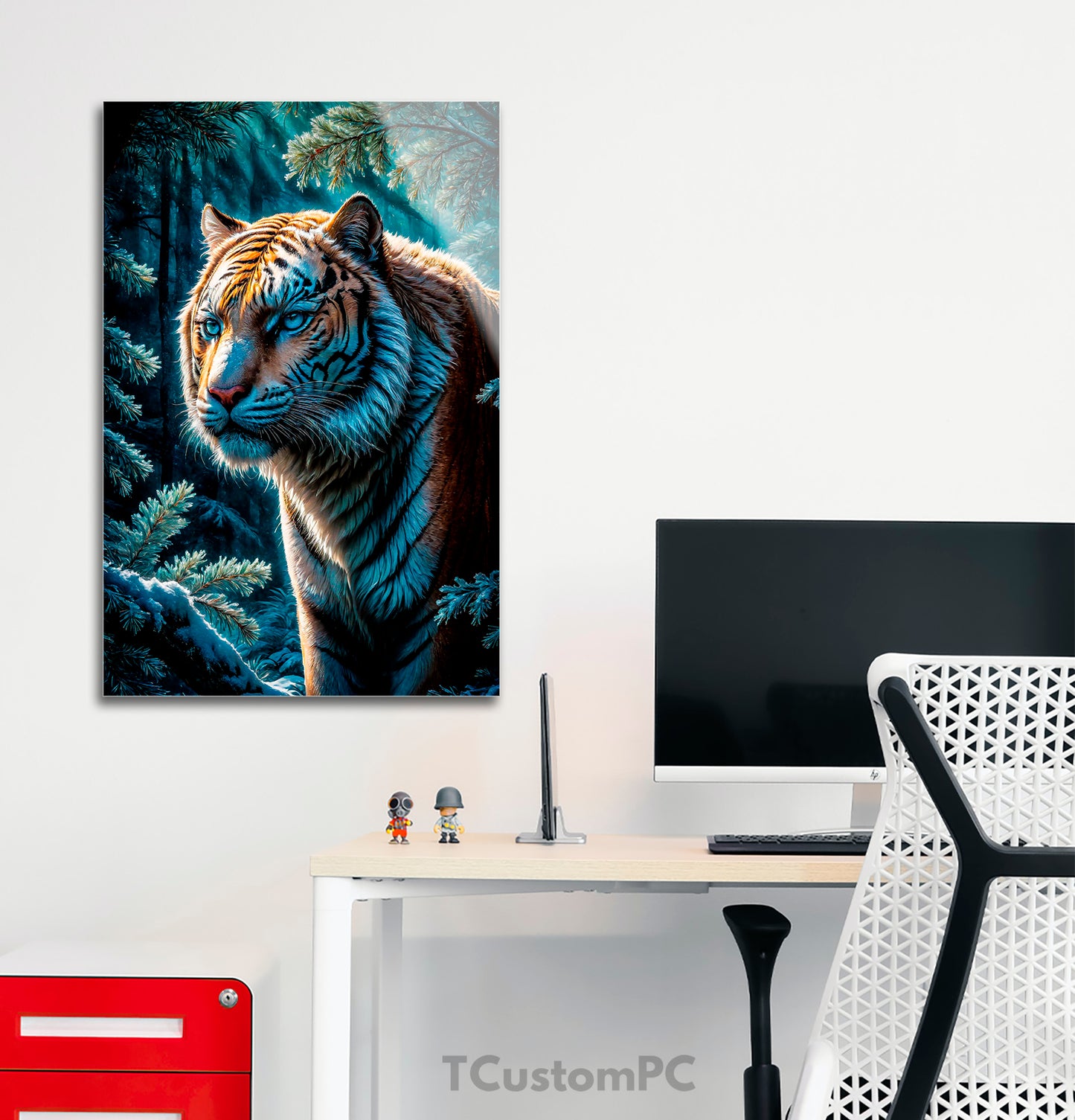 Cuadro Siberian Tiger winter forest artwork