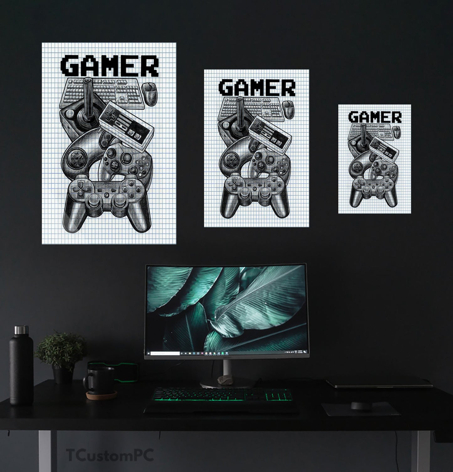 Cuadro Skech Gamer Art