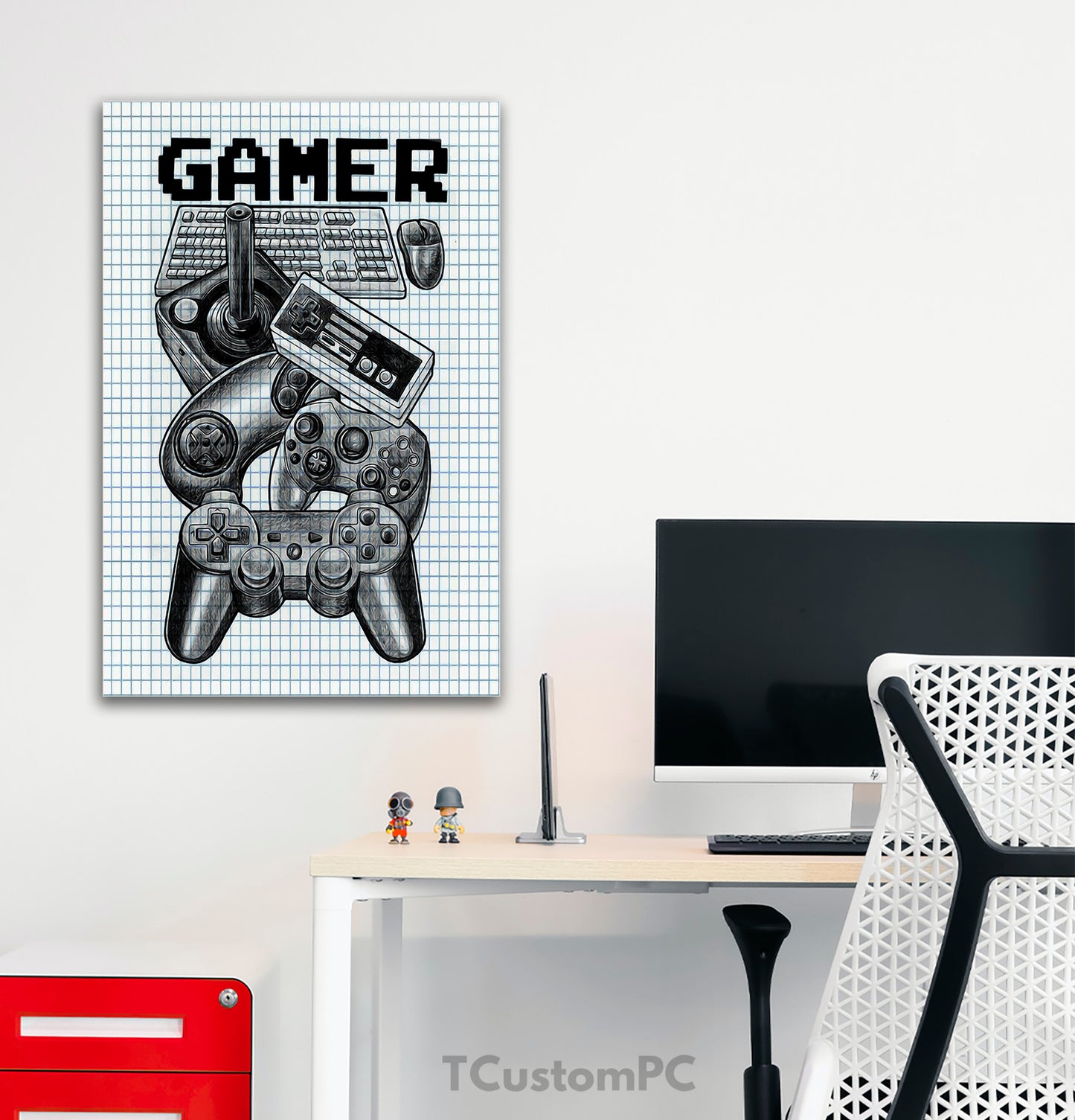Cuadro Skech Gamer Art