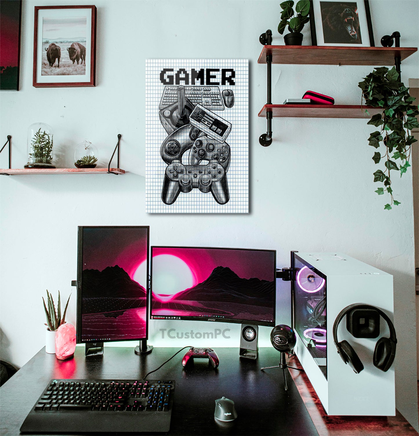 Cuadro Skech Gamer Art