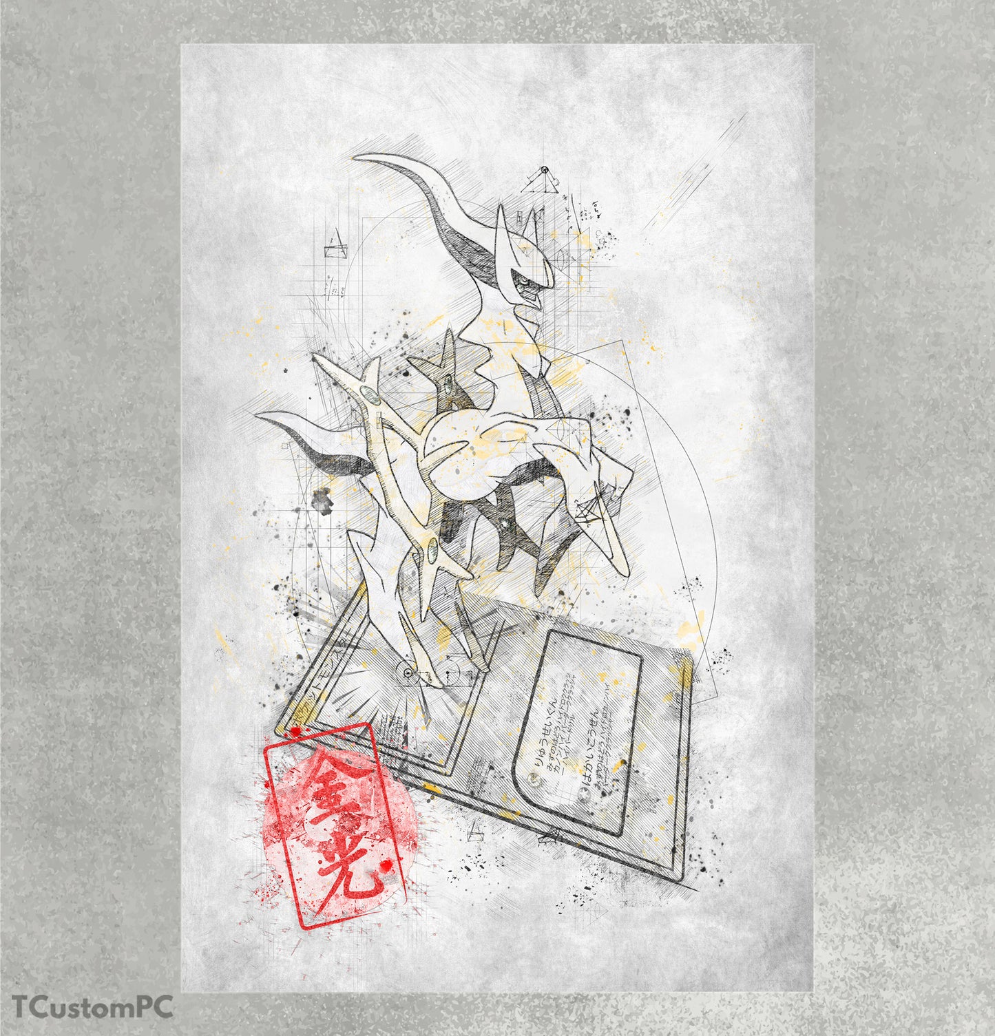 Cuadro Sketch Card 1 Arceus