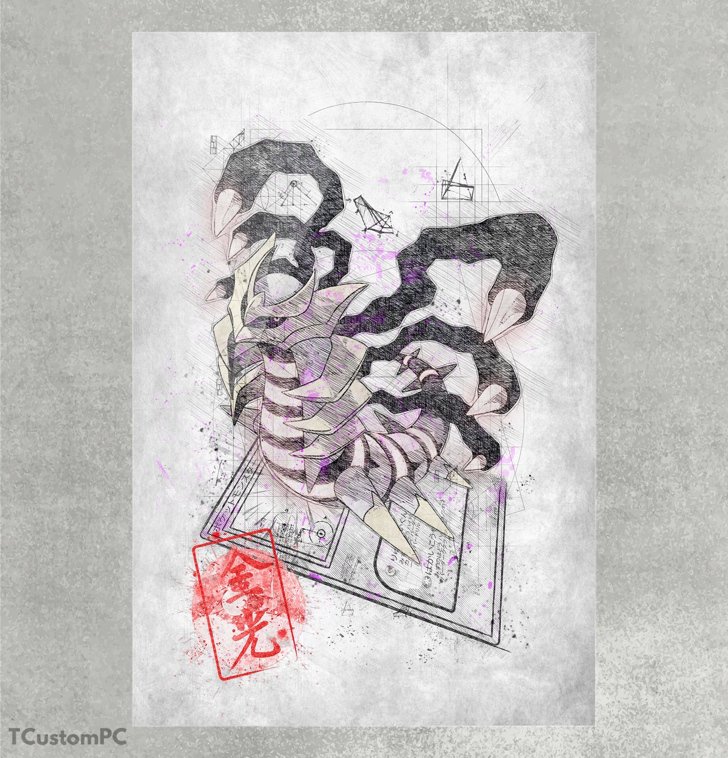Cuadro Sketch Card 10 Giratina (forma Origen)